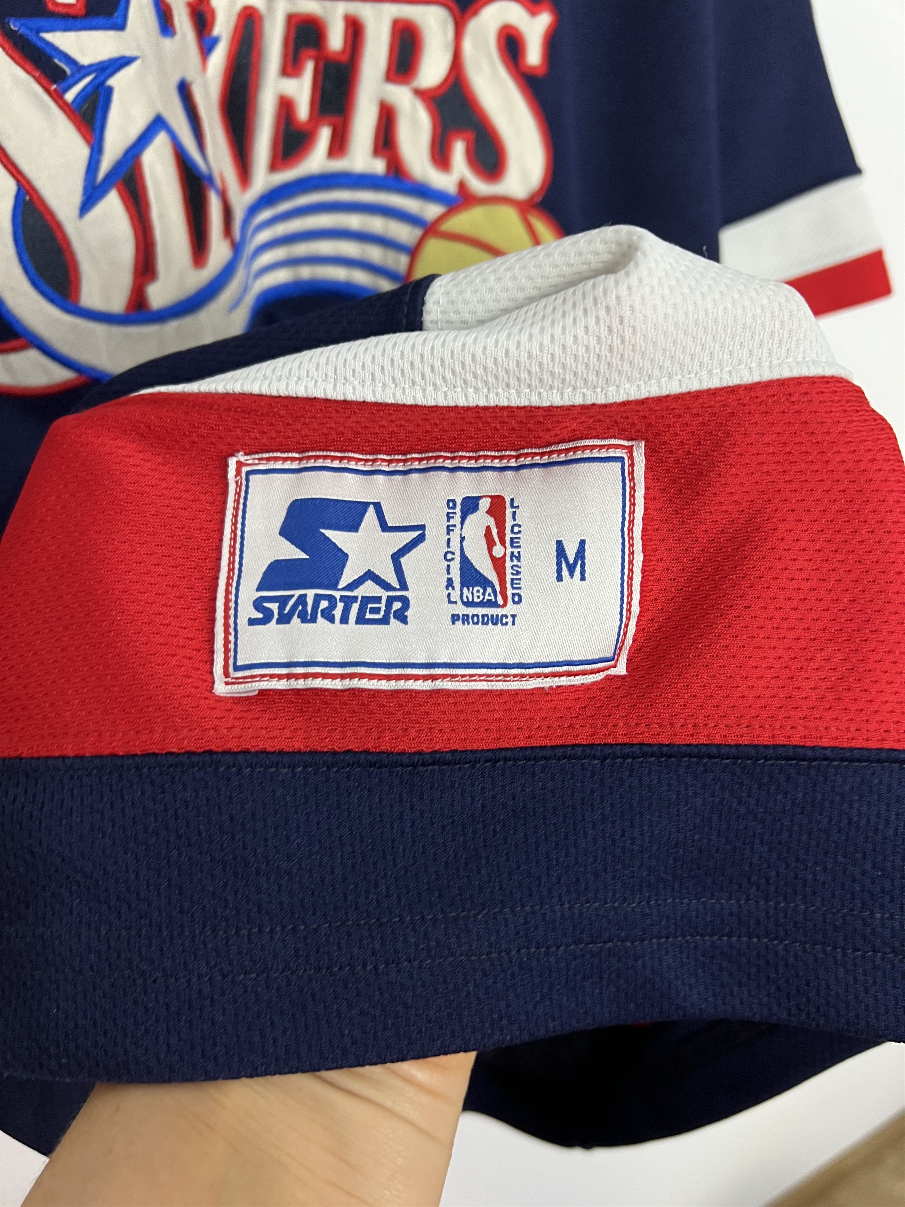 Starter Philadelphia 76ers Iverson NBA Warm Up Shooting Jersey Size US M / EU 48-50 / 2 - 5 Thumbnail