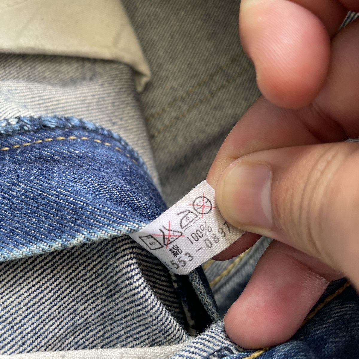 Jean × Lee × Vintage Vintage Lee Distressed Jeans Denim Pants W27x28.5 Size US 27 - 9 Thumbnail