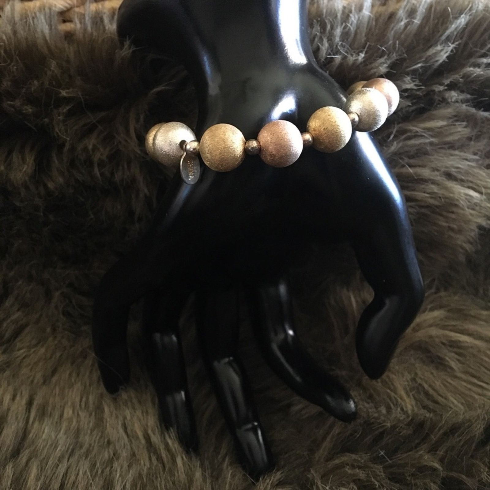 Vintage Vintage Nolan Miller tri-tone beaded bracelet Size ONE SIZE - 5 Thumbnail