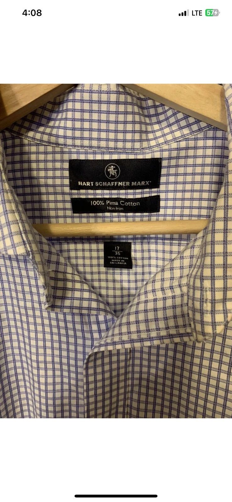 Hart Schaffner Marx Hart schaffner marx mens sz 17/35 plaid button shirt white Size US XL / EU 56 / 4 - 2 Thumbnail
