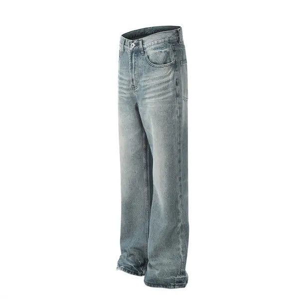 VIBE American men's washed straight loose flared jeans Size US 32 / EU 48 - 2 Thumbnail