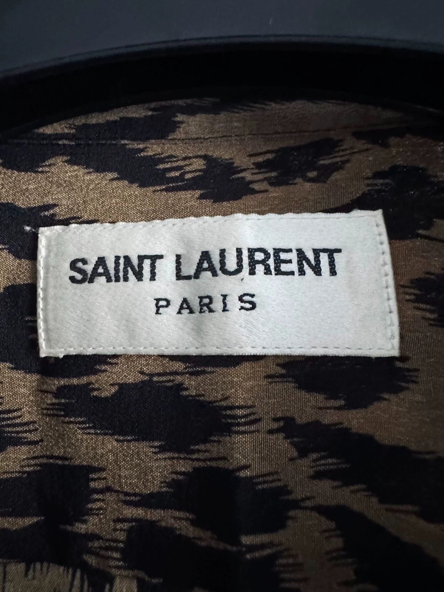 Saint Laurent Paris SLP 21SS Leopard Print Silk Shirt Size 40 M Unisex Size US M / EU 48-50 / 2 - 2 Thumbnail