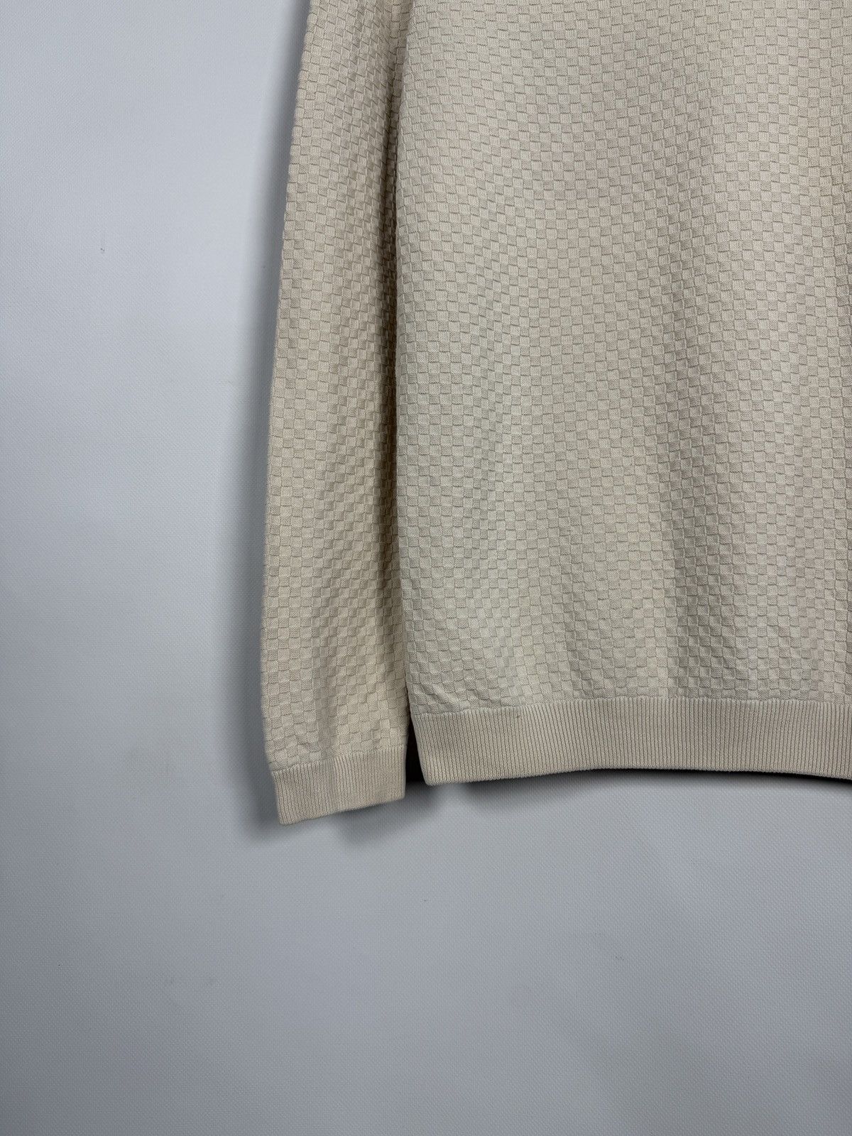 NN07 Men’s NN07 No Nationality Waffle Knit Sweatshirt Pullover XL Size US XL / EU 56 / 4 - 14 Thumbnail