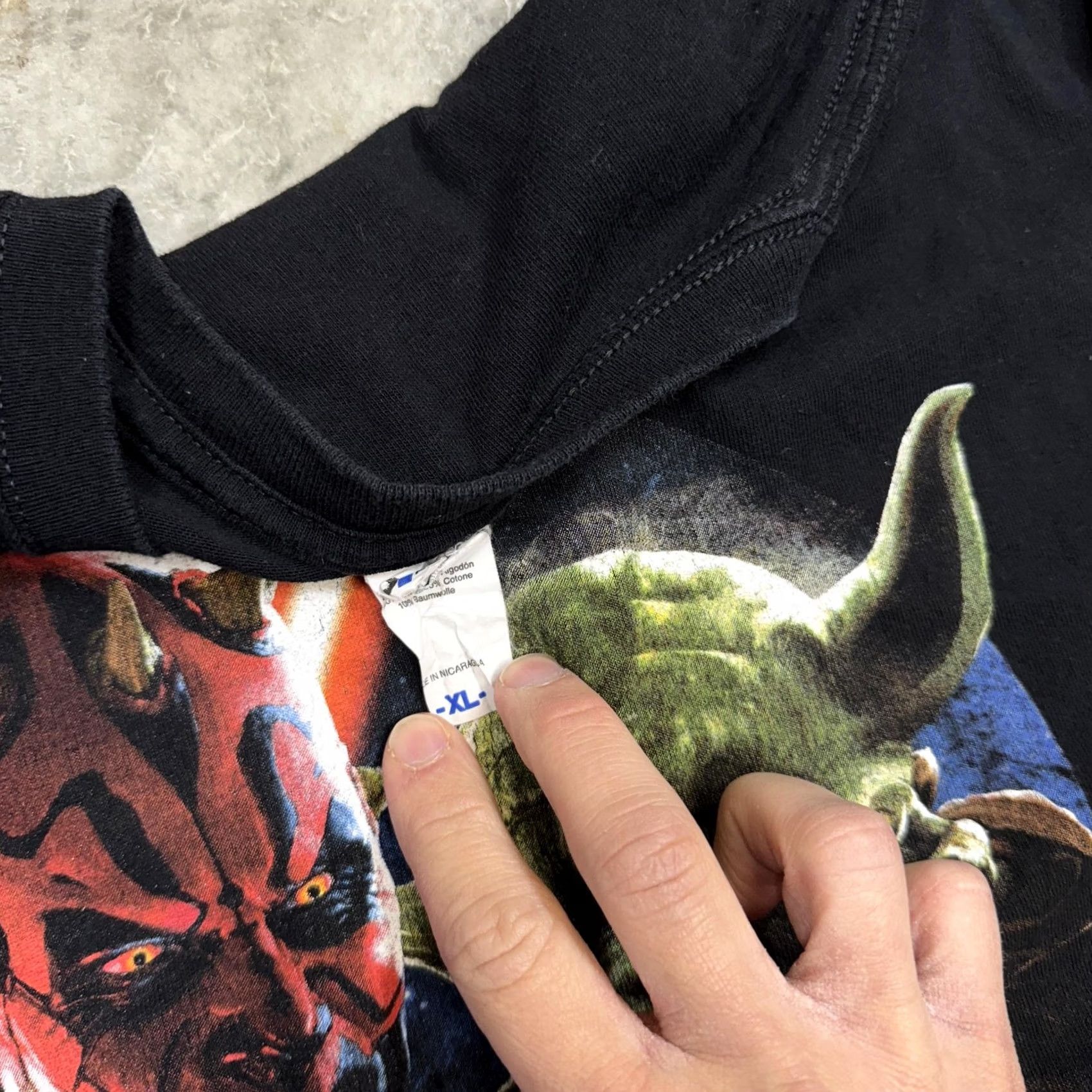 Gildan Star Wars Shirt Mens XL Yoda Darth Maul Episode I 3D Graphic Tee phantom menace Size US XL / EU 56 / 4 - 6 Thumbnail