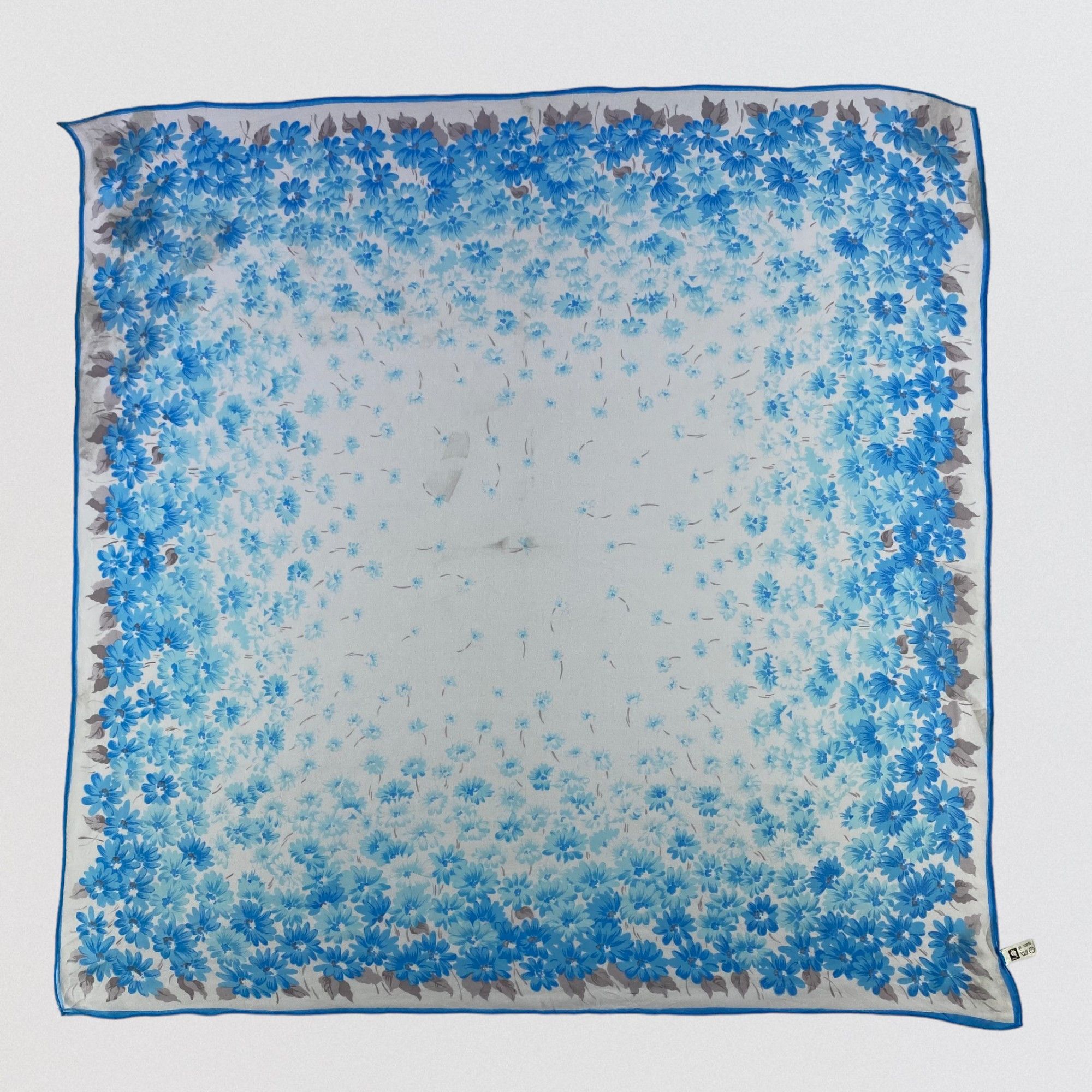 Japanese Brand × Vintage Vintage Japanese Brand Floral Silk Scarf SS099 Size ONE SIZE - 1 Thumbnail