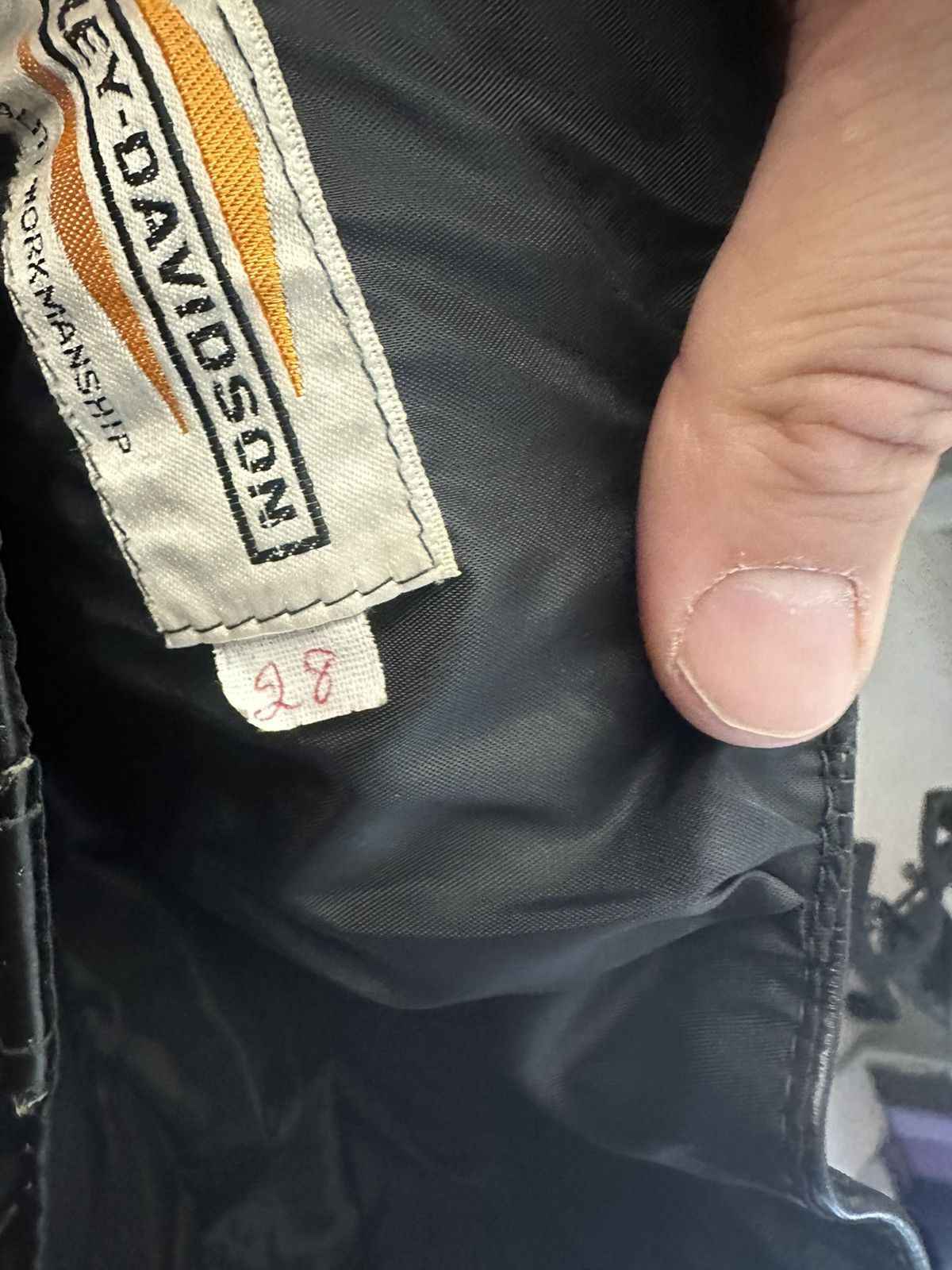 Harley Davidson × Leather × Vintage Vintage 1970s Harley-Davidson Women’s Leather Pants Size 28" / US 6 / IT 42 - 6 Thumbnail