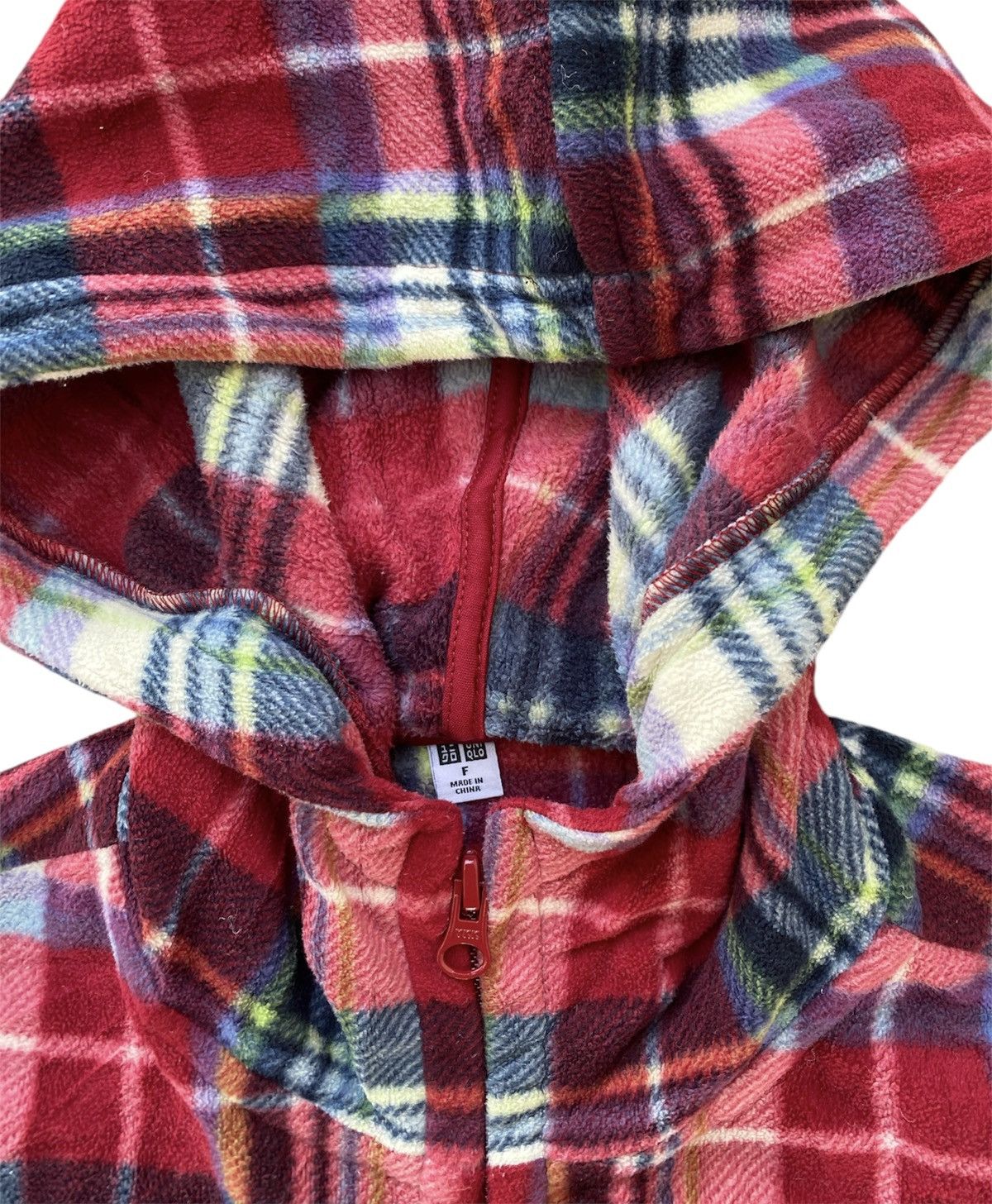 Japanese Brand × Other × Uniqlo Uniqlo Poncho Cape Cloak Flannel Red sz F Size US L / EU 52-54 / 3 - 4 Thumbnail
