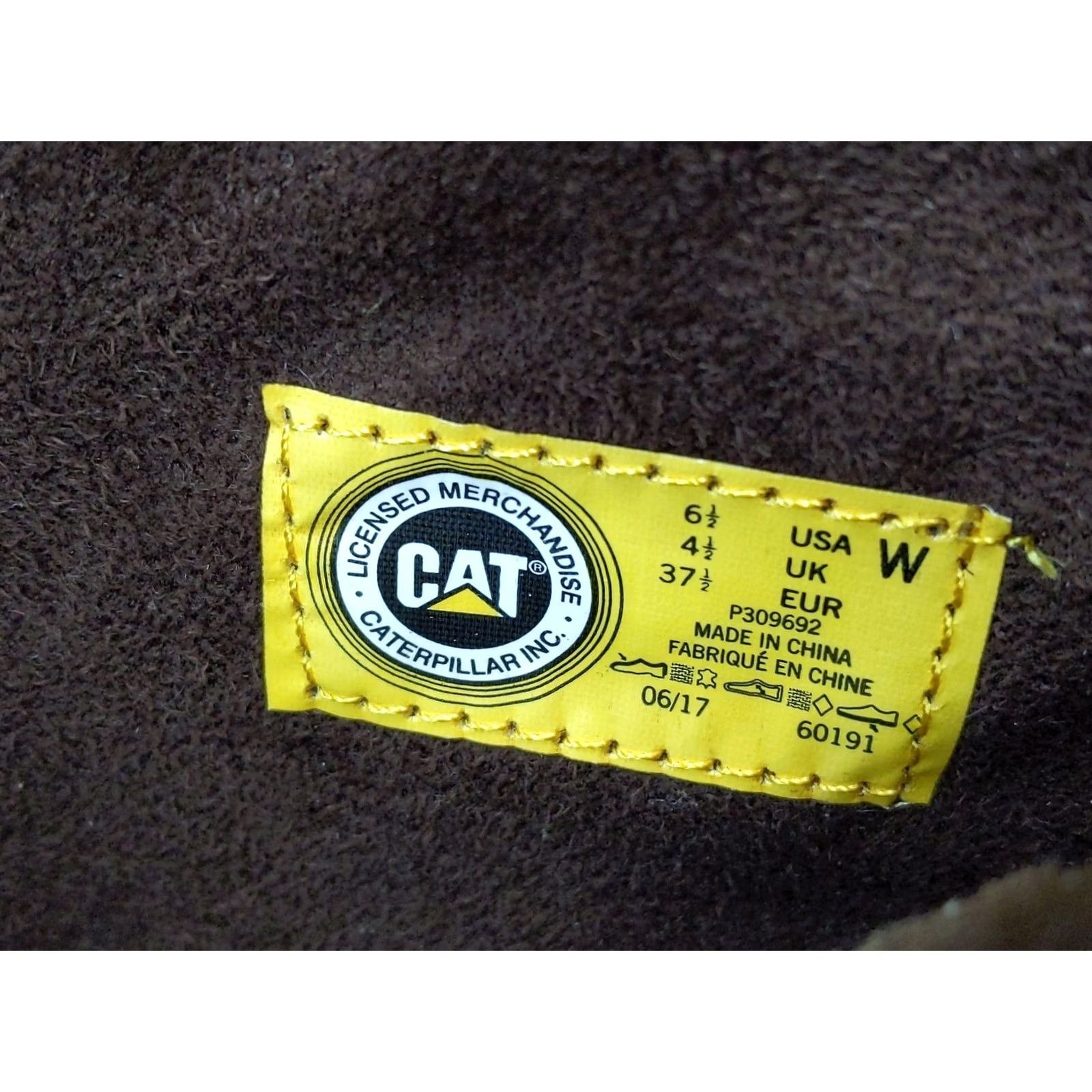 Vintage CAT Caterpillar Boots Womens 6.5 37.5 Brown Leather Knit Tall Riding Back Zip Boots Women Brown Leather Knit Tall Riding Back Zip with Buckle Strap Size US 7 / IT 37 - 4 Thumbnail