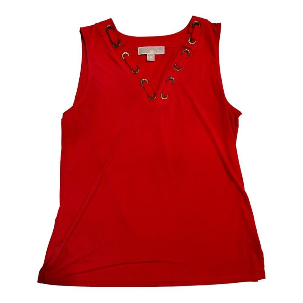 Michael Kors Michael Kors l Coral Blouse W Gold Rings Size Medium Size M / US 6-8 / IT 42-44 - 1 Thumbnail