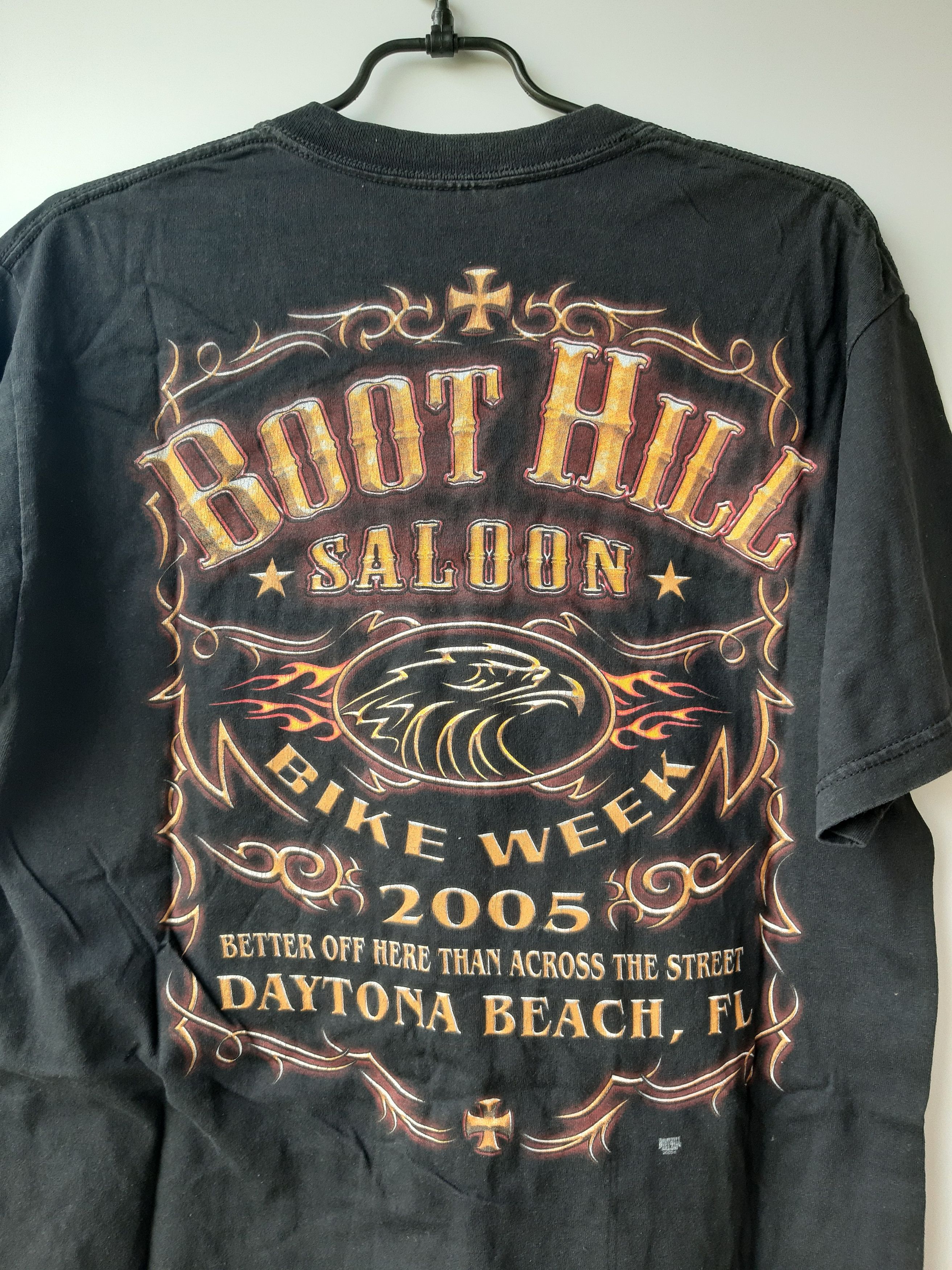 Gildan × Vintage Vintage Boot Hill Saloon Bike Week Daytona 2005 shirt Size US M / EU 48-50 / 2 - 5 Thumbnail