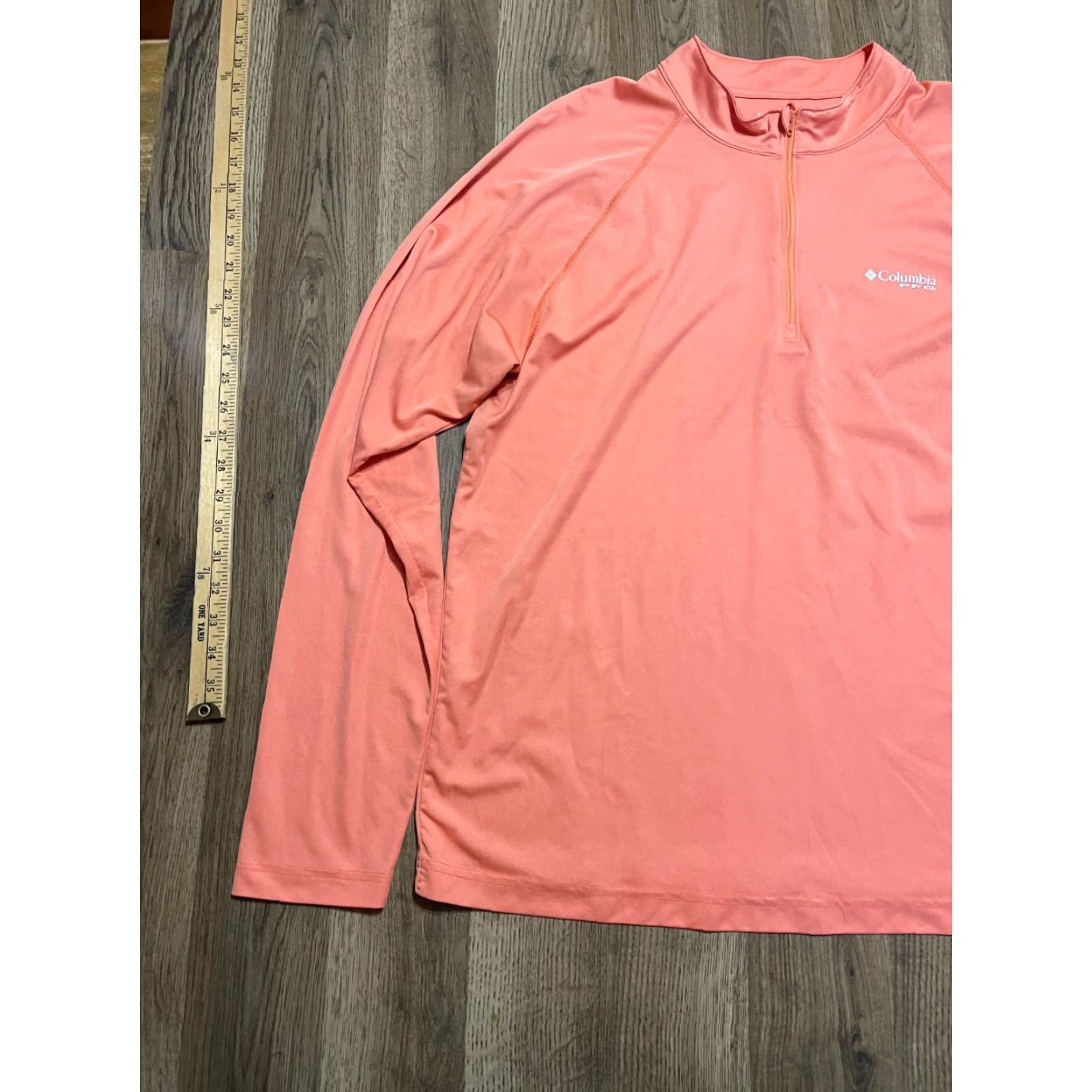 Vintage Columbia Shirt Womens Large Orange Long Sleeve 3/4 Zipper Athletic Wear Casual Fall Spring Summer Womens Size L / US 10 / IT 46 - 3 Thumbnail