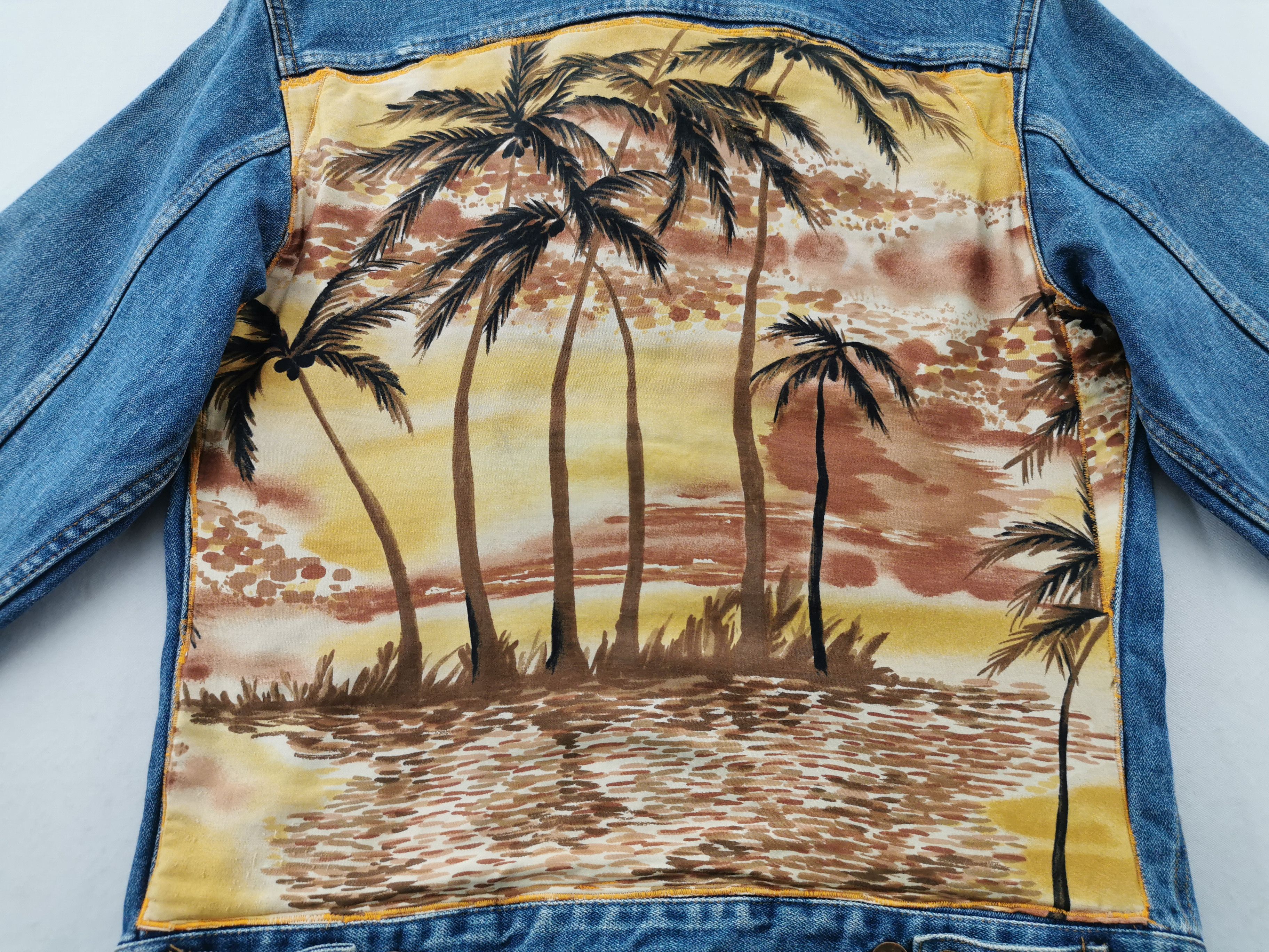 Wrangler Vintage 90's Wrangler Custom Denim Jacket Made In Japan Size US L / EU 52-54 / 3 - 5 Thumbnail