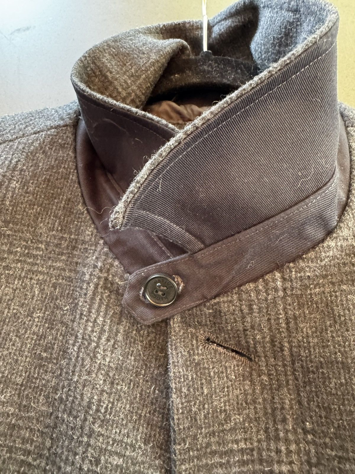 Native Youth Native Youth Wool Prince of Wales Plais Overcoat Size US L / EU 52-54 / 3 - 5 Thumbnail