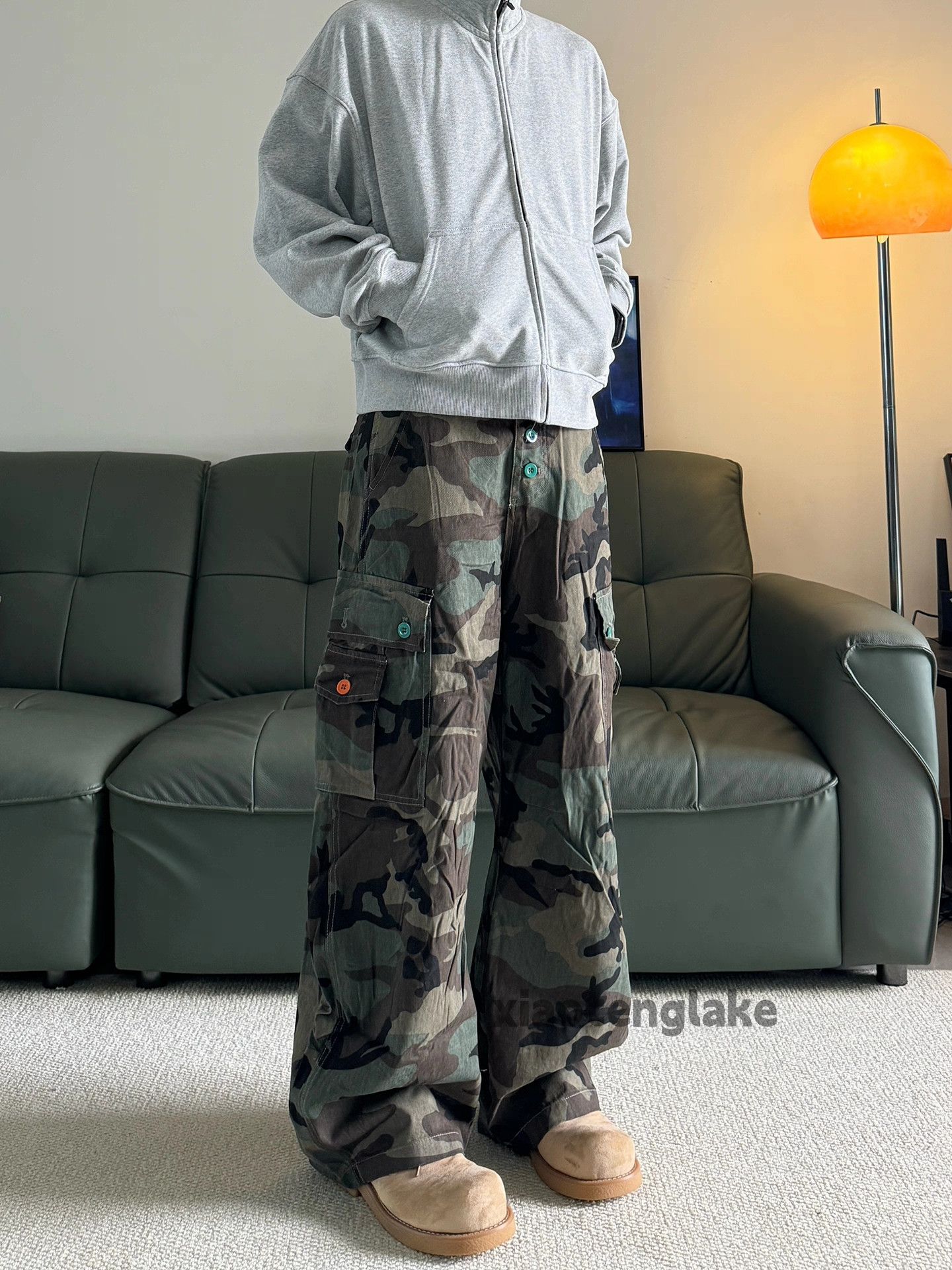 Vintage Unisex outdoor utility military tactical camo baggy pants Size US 30 / EU 46 - 5 Thumbnail