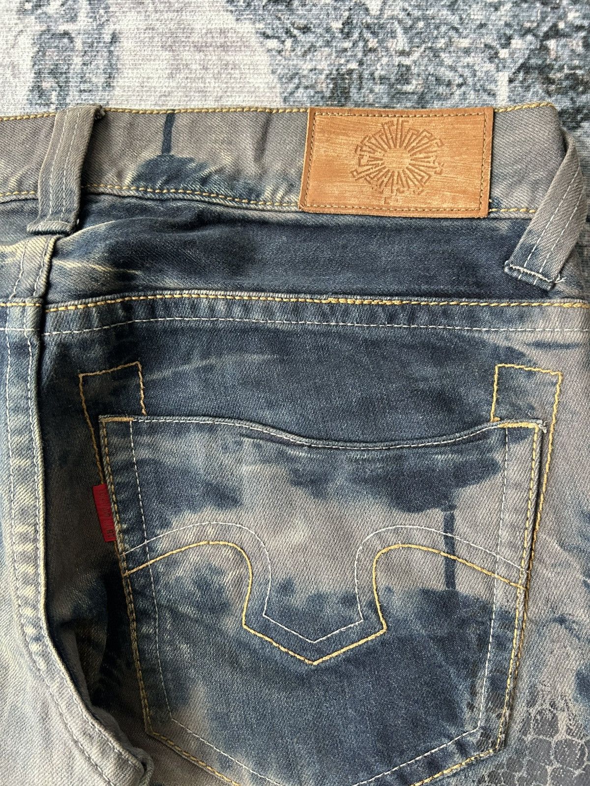 Tornado Mart Tornado Mart Flared Washed Snake Denim Size US 34 / EU 50 - 16 Thumbnail