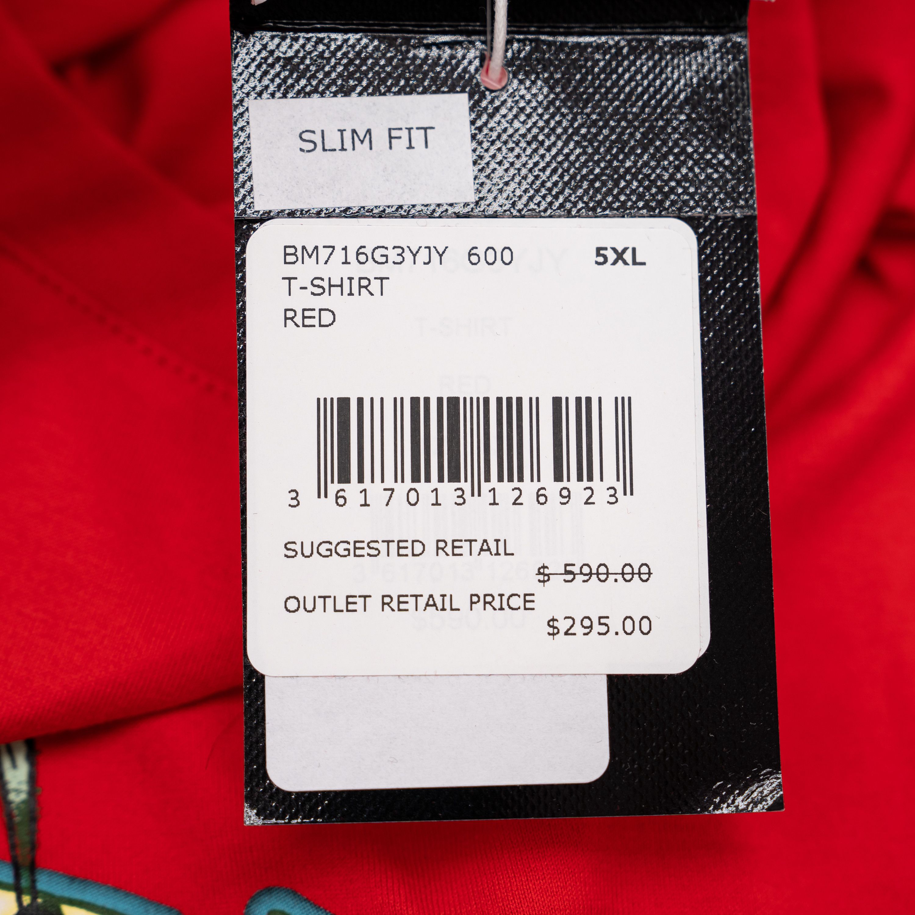 Givenchy 5XL Givenchy Red T-Shirt Dragon Slim Fit Size US XXL / EU 58 / 5 - 5 Thumbnail