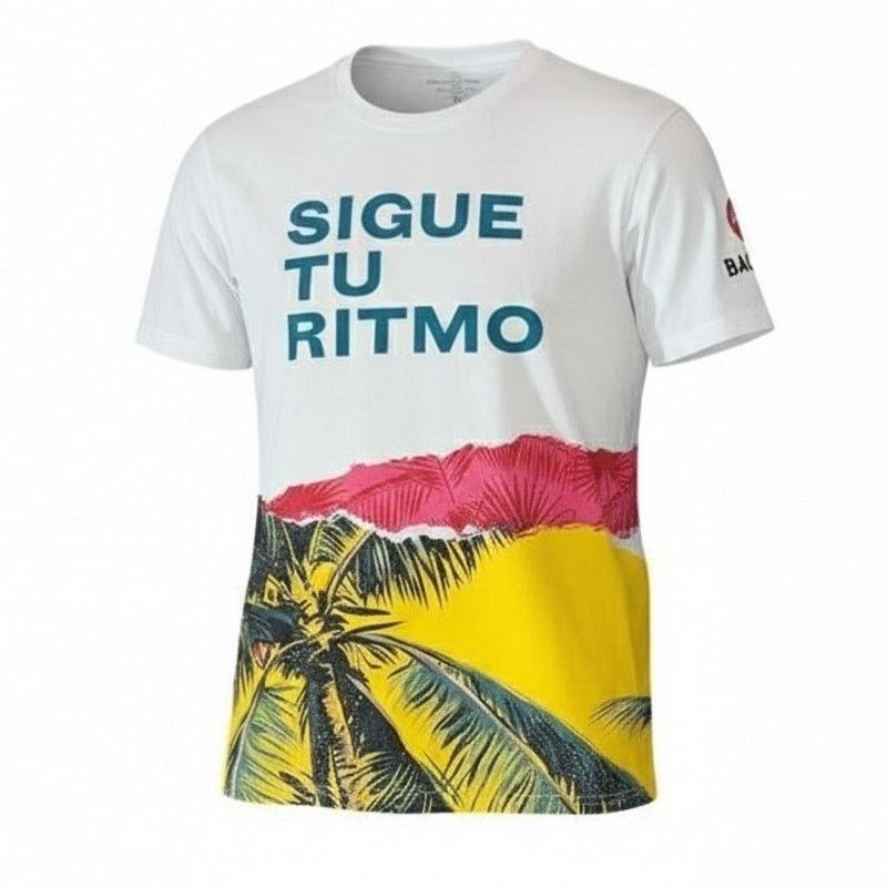 Bacardi Bacardi T-Shirt Large White Sigue Tu Ritmo Tropical Graphic Size US L / EU 52-54 / 3 - 1 Thumbnail