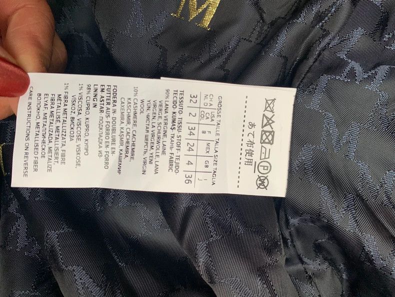 Max Mara Max Mara 101801 Coat, navy blue Size S / US 4 / IT 40 - 5 Thumbnail