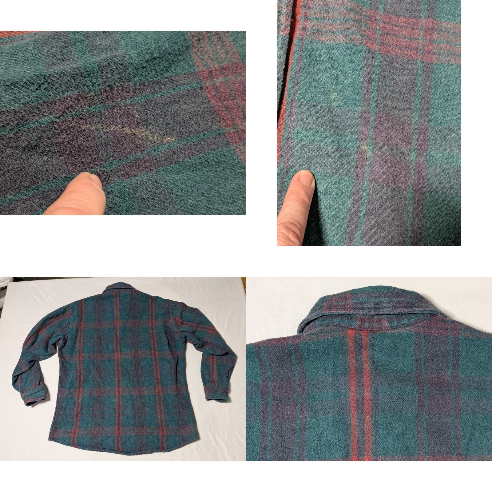 Vintage VINTAGE ST JOHN'S BAY Men LARGE-TALL Green Plaid HEAVYWEIGHT FLANNEL Shirt St John'S Bay Mens L Tall Green Plaid Heavyweight Flannel Shirt Size US L / EU 52-54 / 3 - 10 Thumbnail