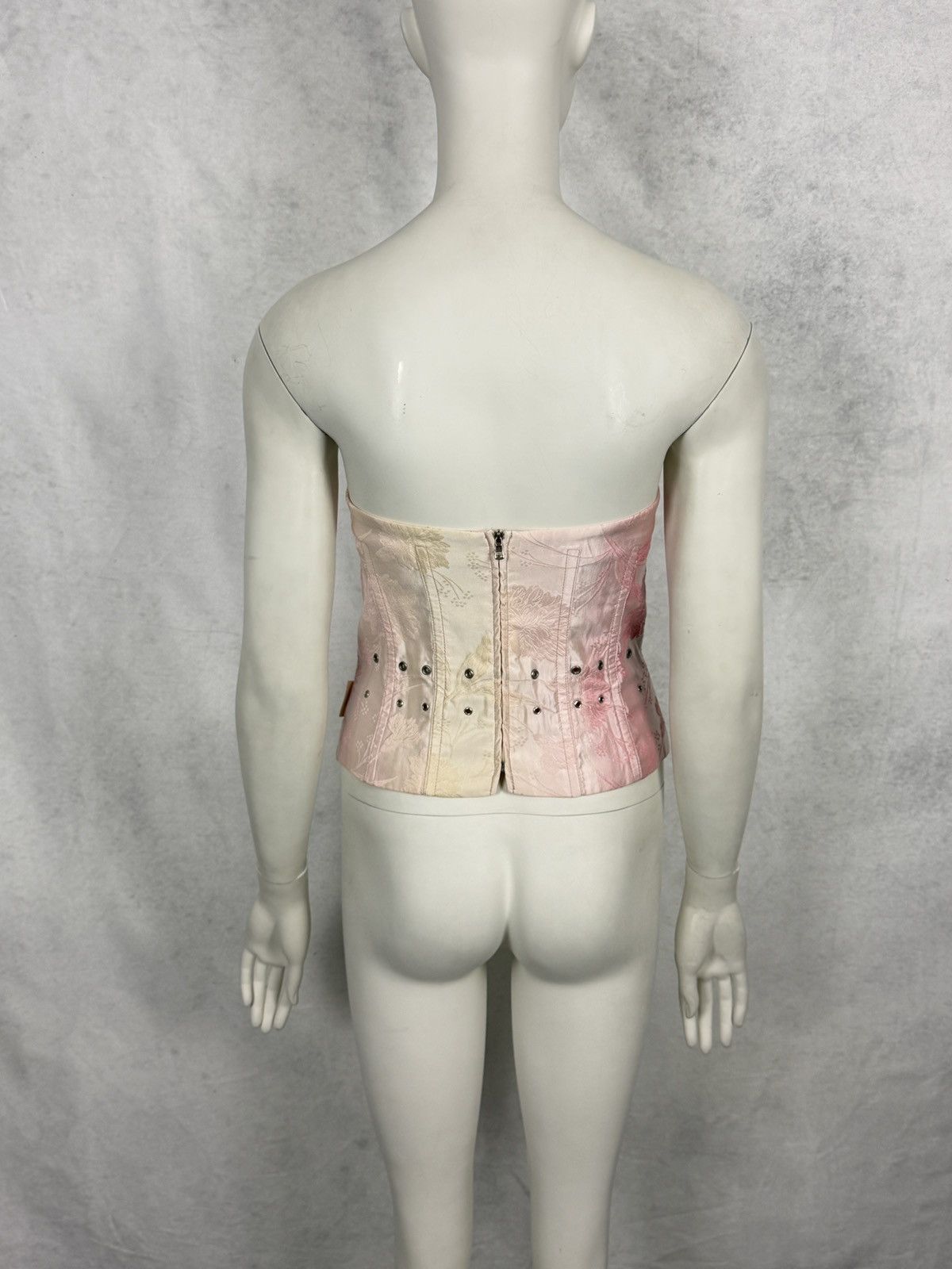 Gianfranco Ferre Gianfranco Ferre 1990’s Floral Satin Embroidered Corset Size M / US 6-8 / IT 42-44 - 7 Thumbnail