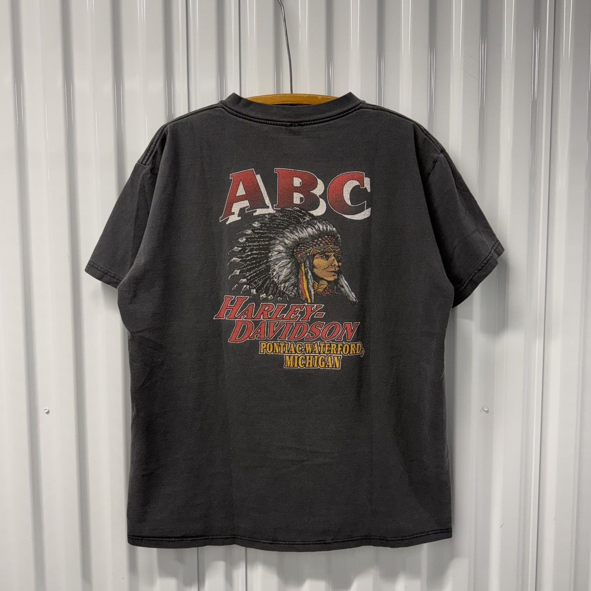 Harley Davidson × Vintage Vintage RARE 90s Harley Davidson Big Eagle Indian Chief Tee Size US XL / EU 56 / 4 - 8 Thumbnail