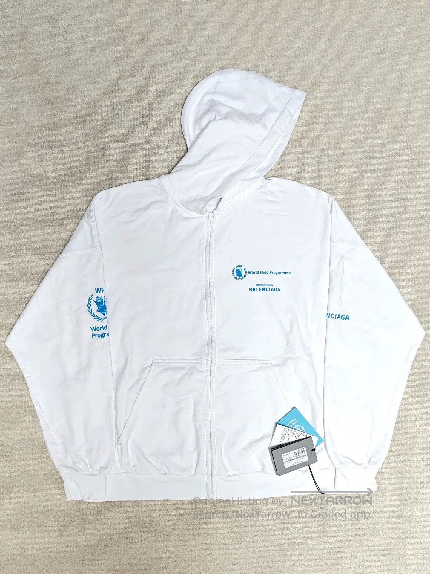 Balenciaga Balenciaga 23ss Wfp Charity Zip Hoodie. Size US M / EU 48-50 / 2 - 1 Thumbnail
