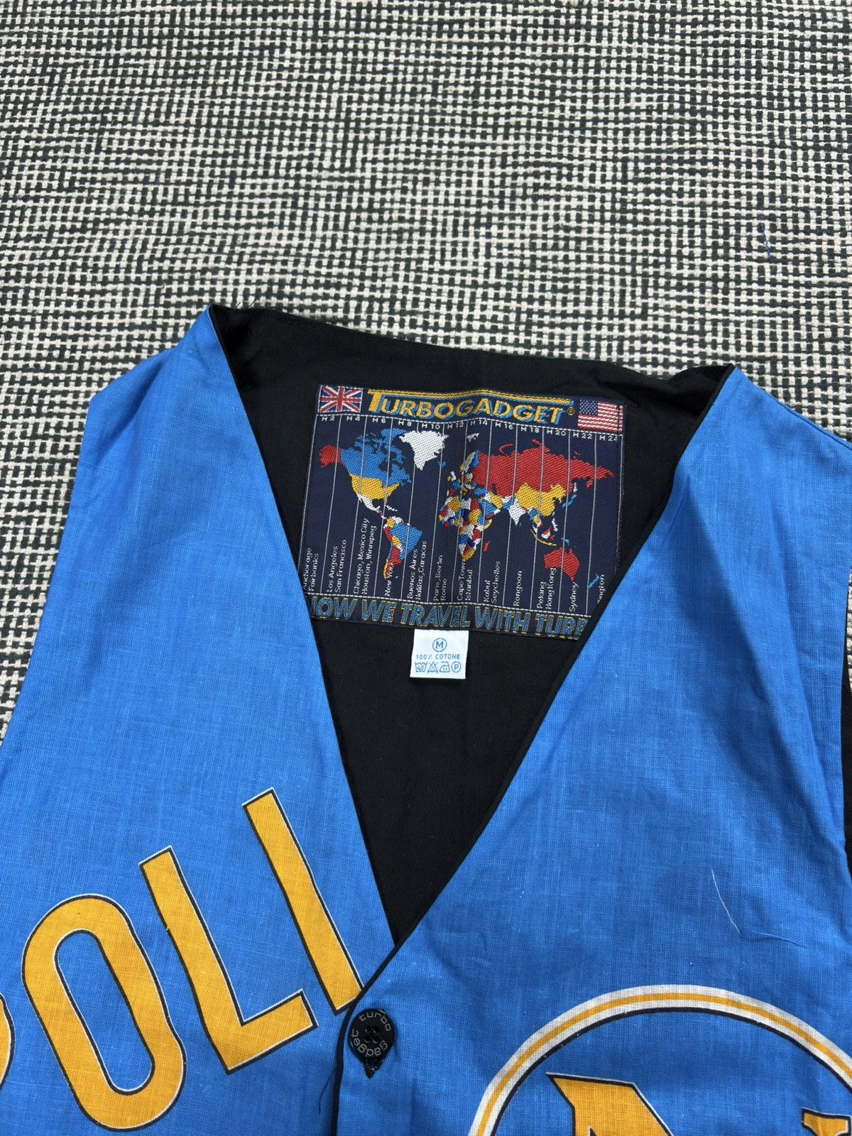 Vintage Turbogadget Napoli Soccer Fan Vest Jacket 90s vintage Size US M / EU 48-50 / 2 - 3 Thumbnail