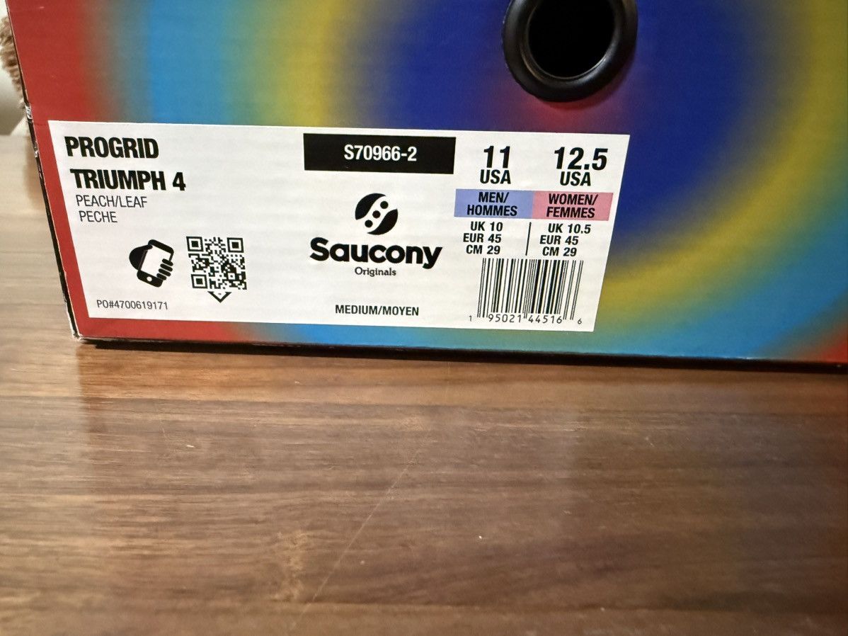 Saucony SAUCONY X JAE TIPS PROGRID TRIUMPH 4 'Peach/Leaf' Size 11 Size US 11 / EU 44 - 8 Thumbnail