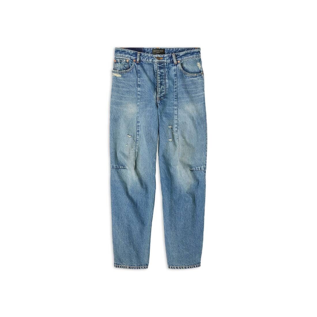 Balenciaga o1mt1gz0924 Biker Darts Pants in Blue Size US 30 / EU 46 - 1 Thumbnail