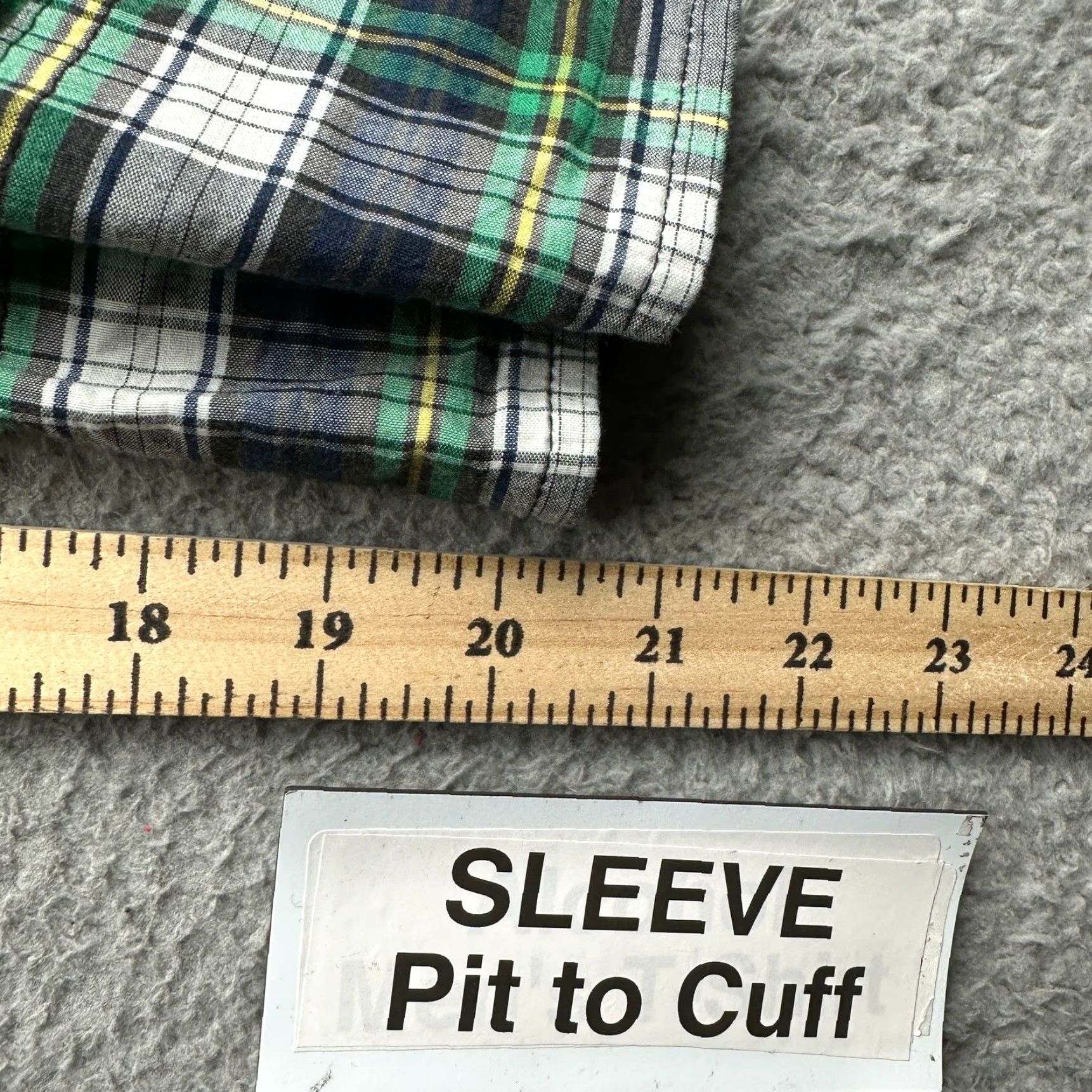 Wrangler Wrangler Shirt Plaid Green Pearl Snap X-Long Tail 16.5 34 Large Mens Green Pockets VINTAGE? Size US S / EU 44-46 / 1 - 6 Thumbnail