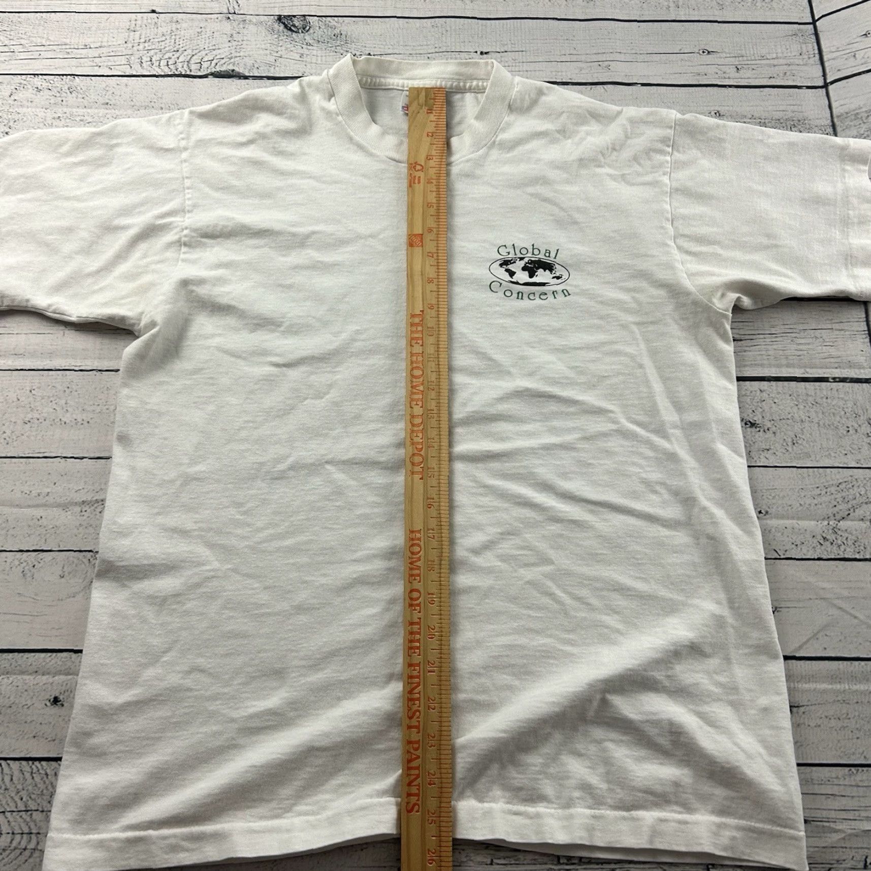 Fruit Of The Loom Vintage Fruit of the Loom T-Shirt Mens Large White Short Sleeve Shirt Old School 90s Size US L / EU 52-54 / 3 - 4 Thumbnail