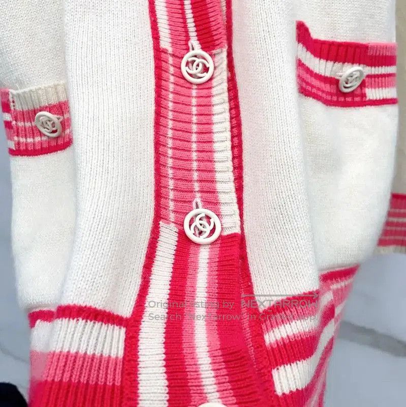 Chanel Chanel White Cashmere Long Sleeve Cardigan . Size M / US 6-8 / IT 42-44 - 5 Thumbnail