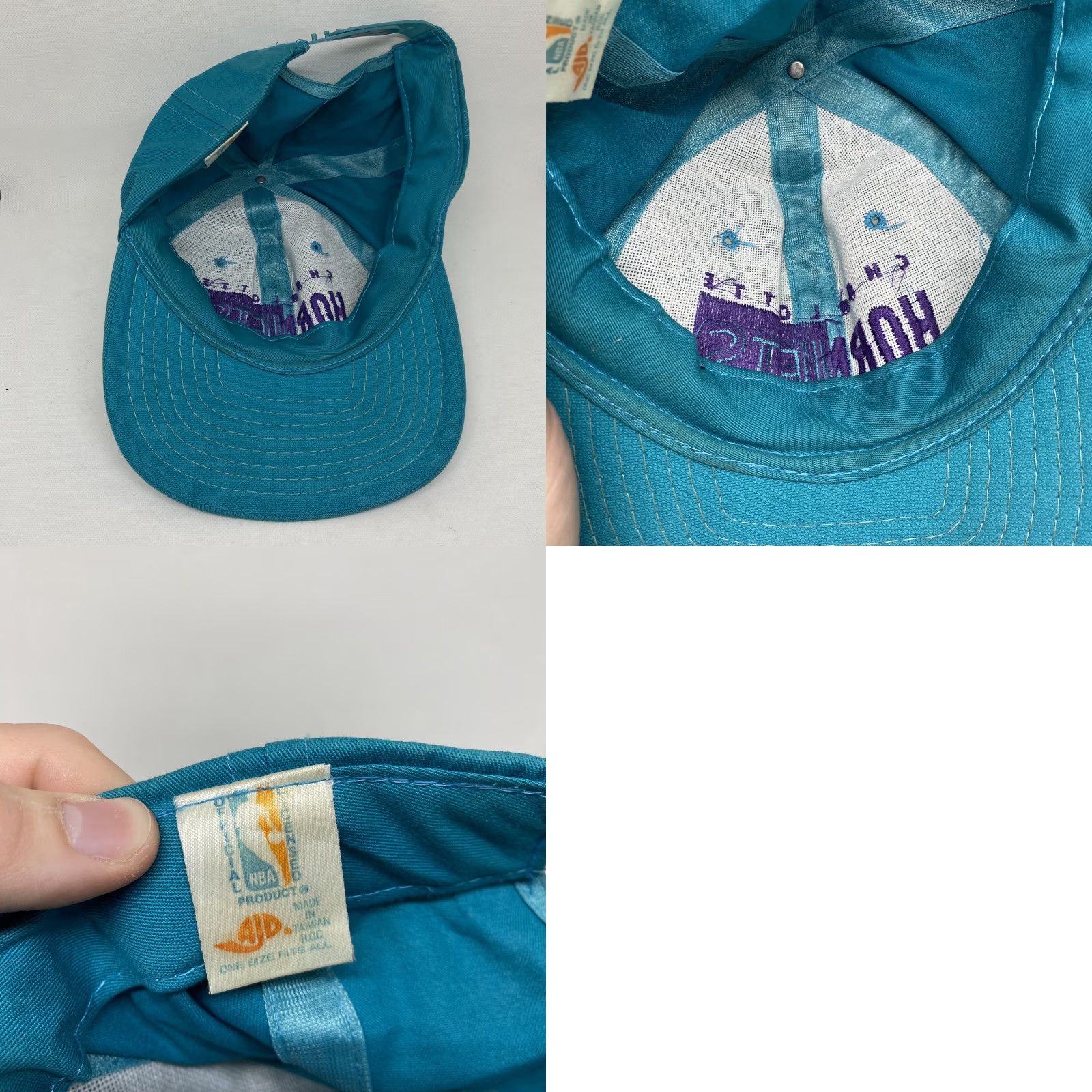 NBA VINTAGE Charlotte Hornets Hat 90s NBA Snapback Baseball Cap Blue Adjustable Unisex Adults Womens? Size ONE SIZE - 8 Thumbnail