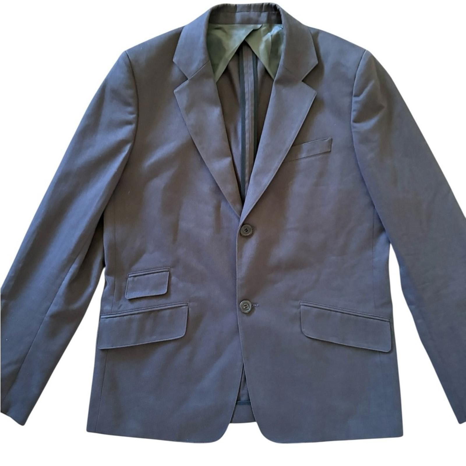 A.P.C. A.P.C. Rue Madame Paris Cotton Charcoal Gray Men's Blazer Size 42R - 4 Thumbnail