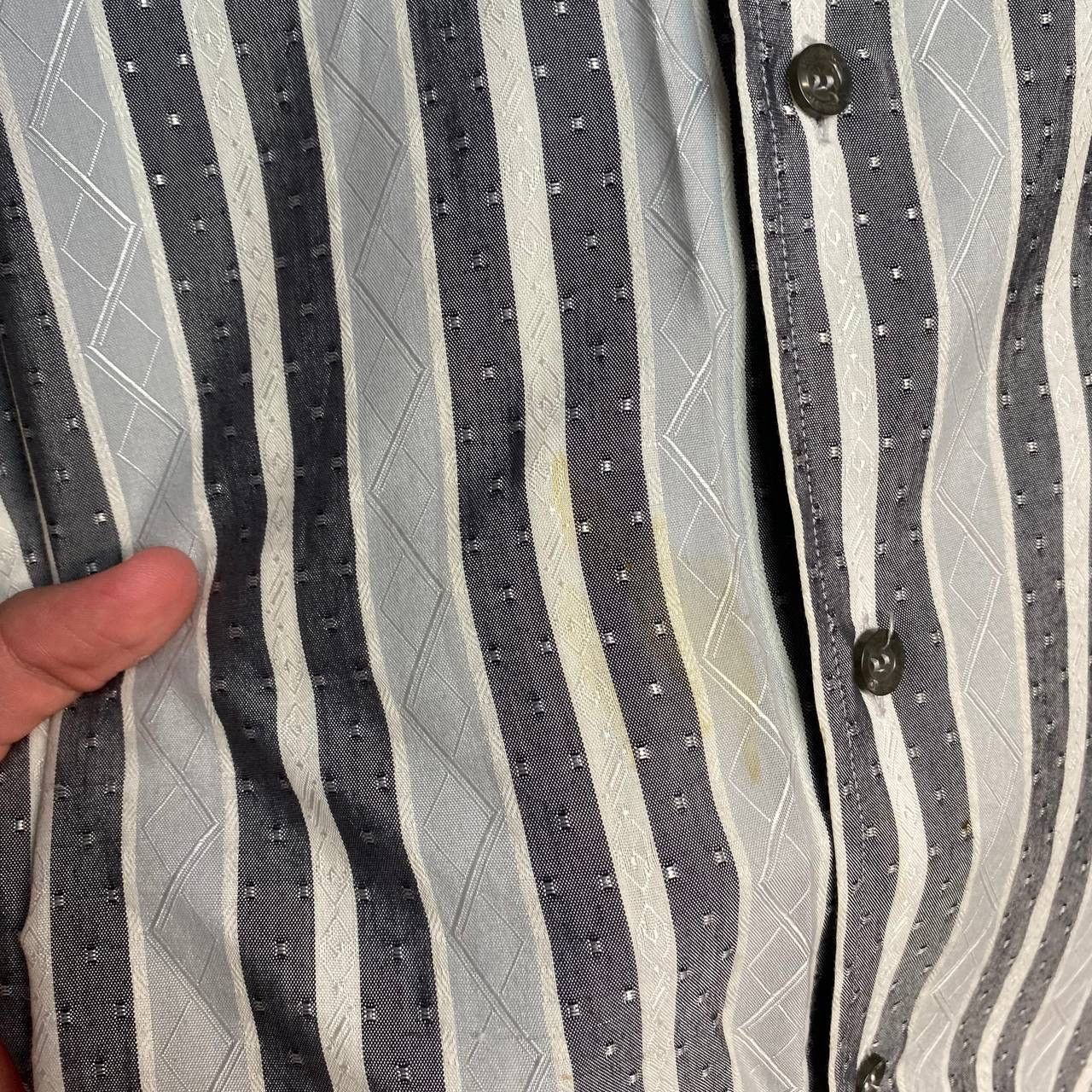 Versace × Vintage Vintage Versace Classic Basic grey luxury button up shirt Size US L / EU 52-54 / 3 - 7 Thumbnail