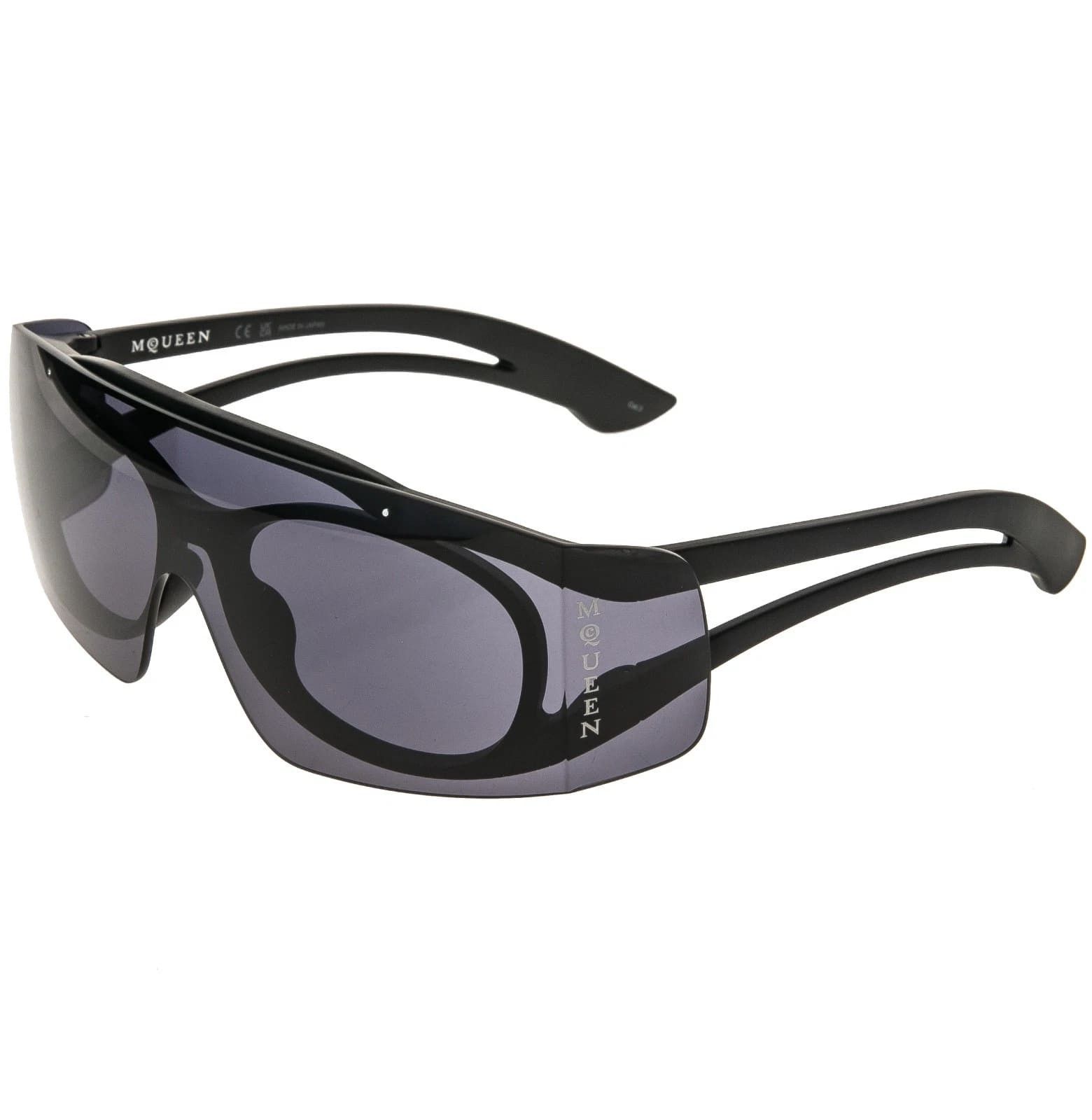 Alexander McQueen ALEXANDER MCQUEEN AM0489S 0489 Black Fashion Sunglasses 001 Size ONE SIZE - 3 Thumbnail