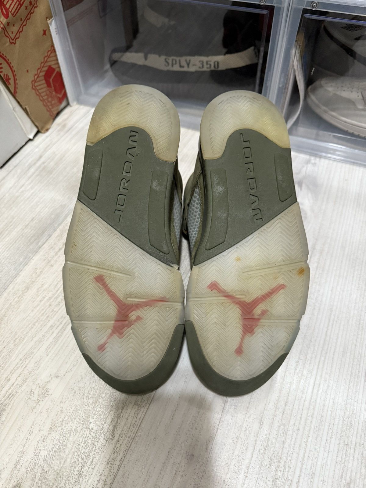 Jordan Brand Air Jordan 5 Retro Olive Green Size US 9 / EU 42 - 7 Thumbnail