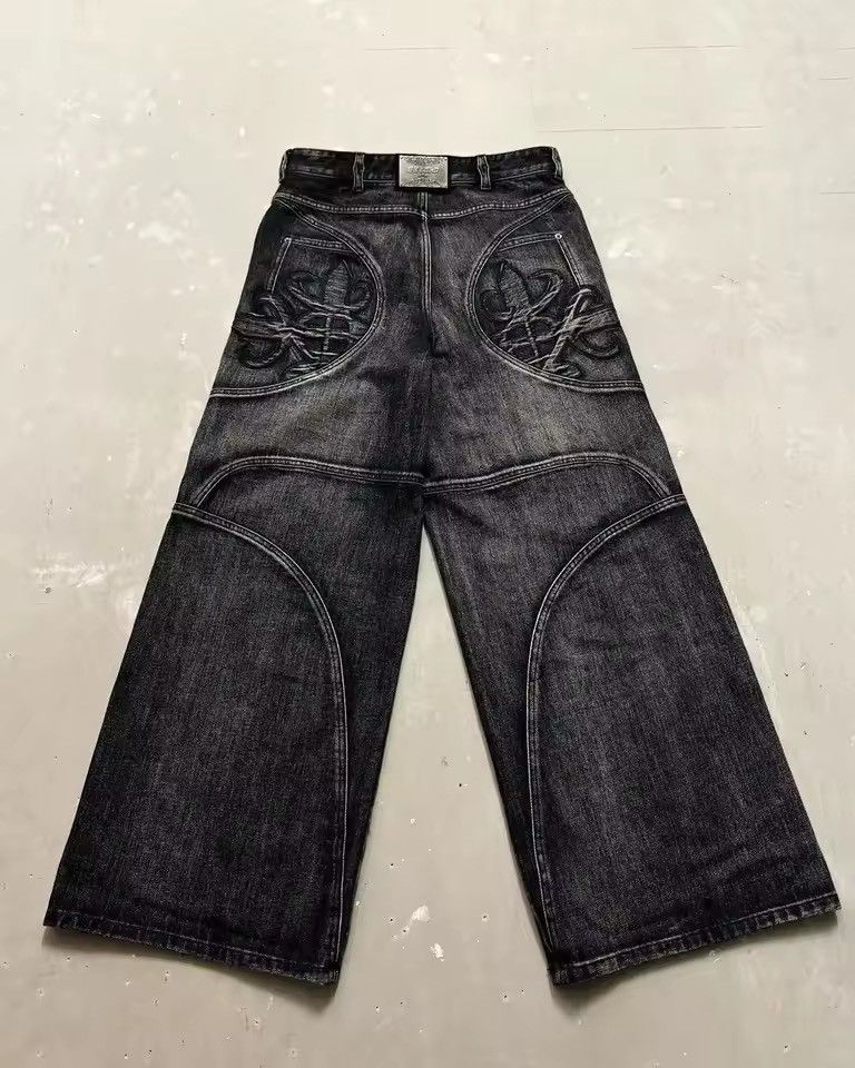 Japanese Brand Kimijima x Nao Washed Wave Denim Baggy Jeans Size US 36 / EU 52 - 1 Thumbnail