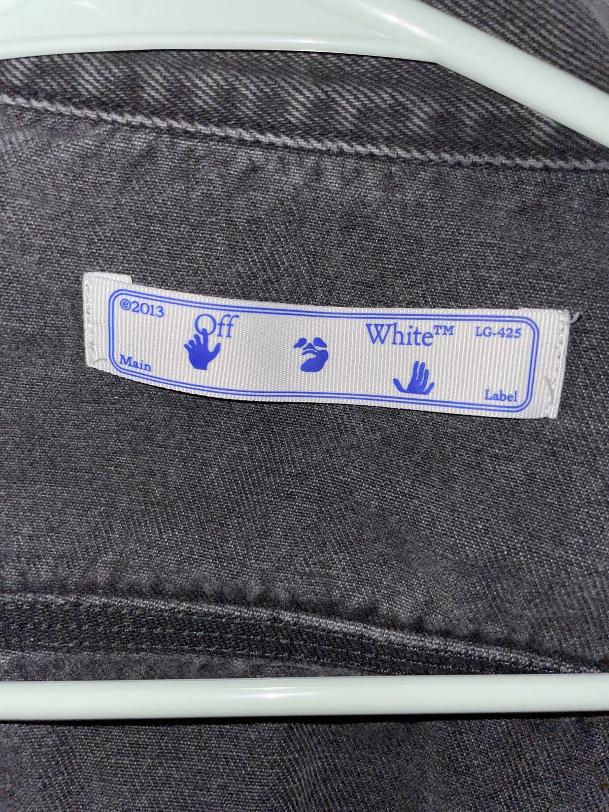 Off-White Off-White Denim Distressed Jacket 'Black' Size US M / EU 48-50 / 2 - 3 Thumbnail