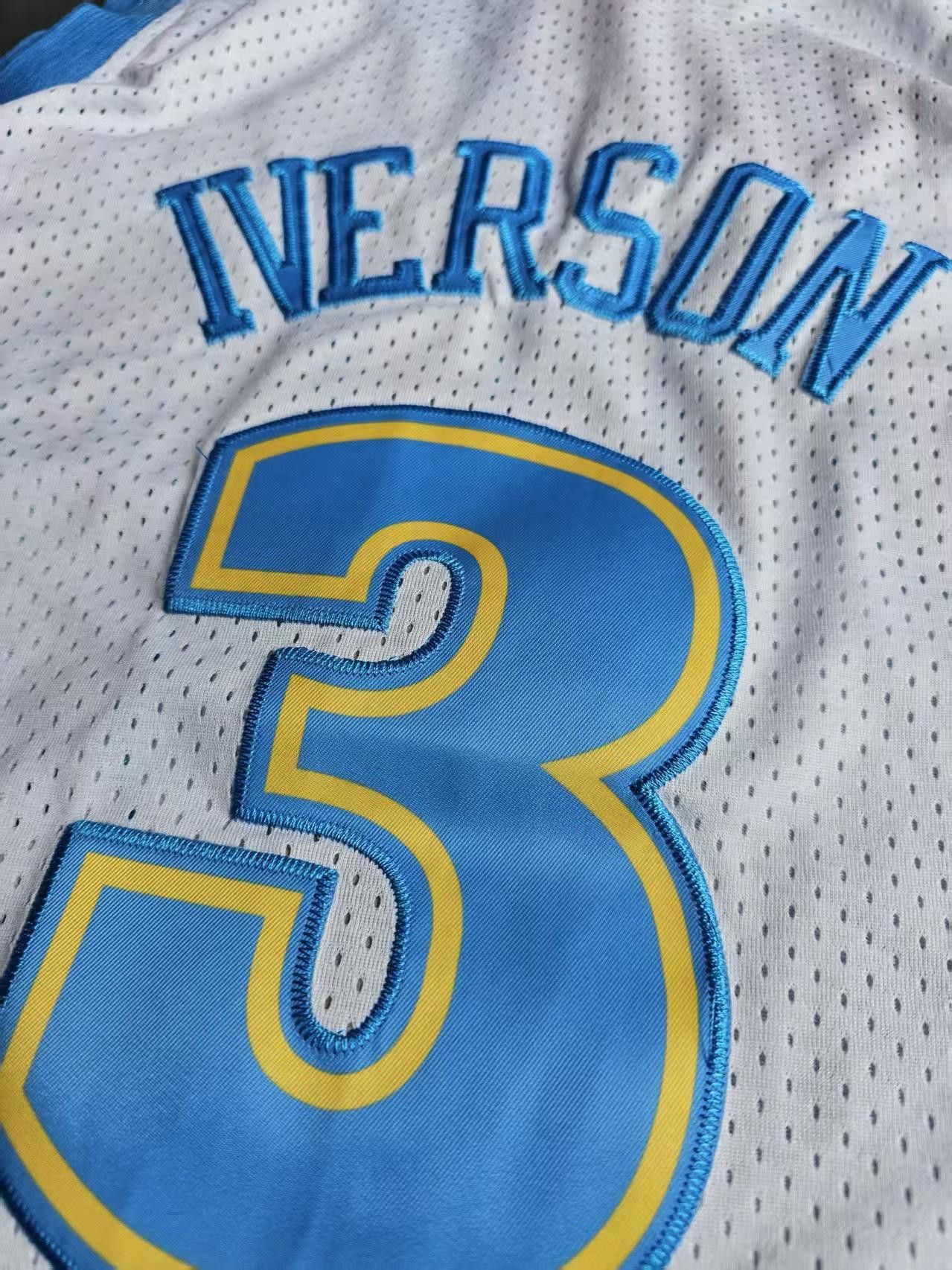 NBA #3 Allen Iverson Johnson Jersey Denver Nuggets 2006 07 Size US L / EU 52-54 / 3 - 3 Thumbnail