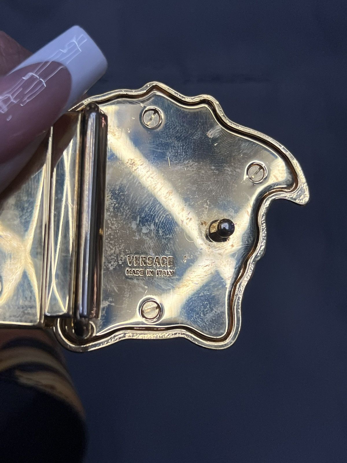 Versace Versace La Medusa Reversible Belt Size 36 - 5 Thumbnail