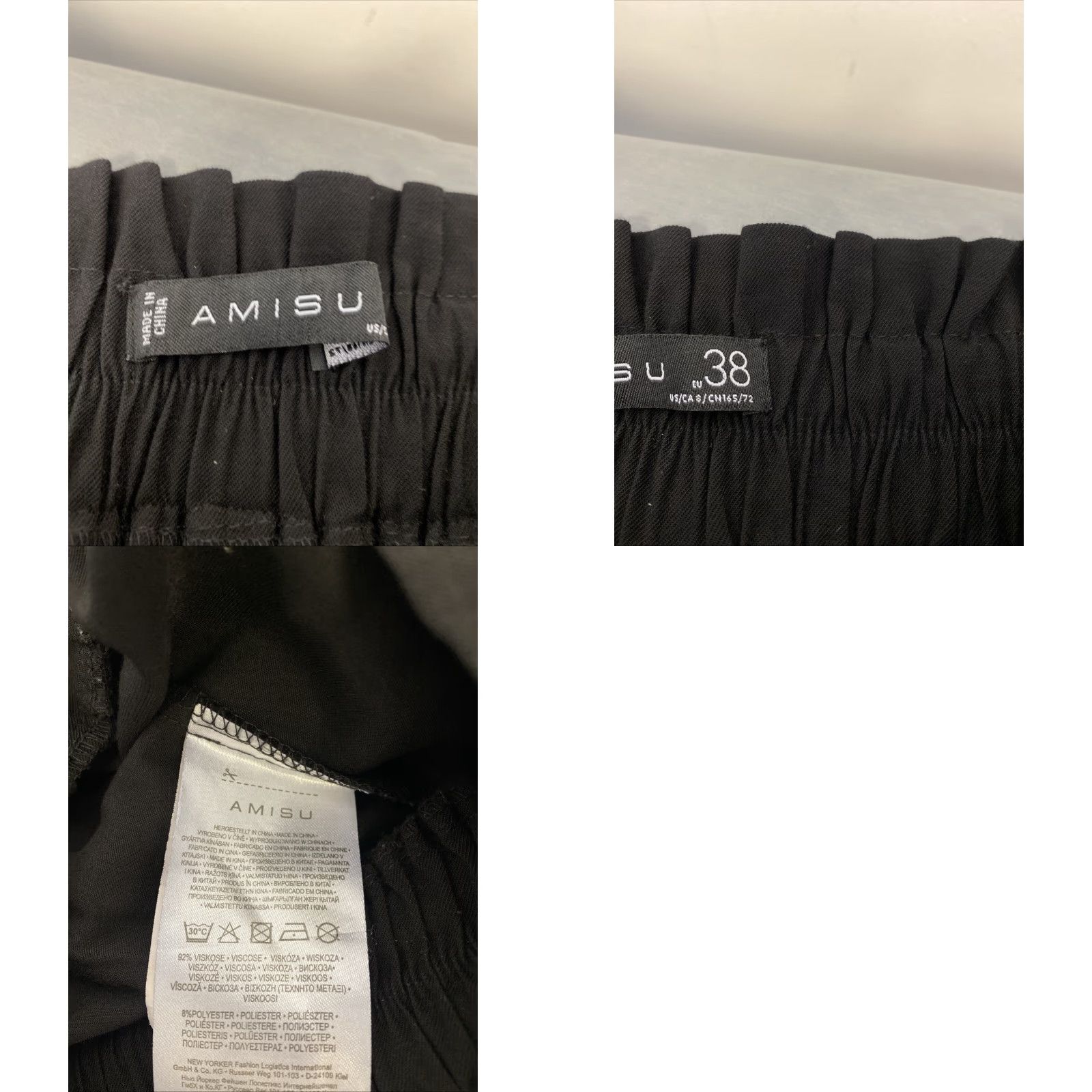 Vintage Amisu Women Shorts Size 8 Black / 120-36 Size 30" / US 8 / IT 44 - 8 Thumbnail