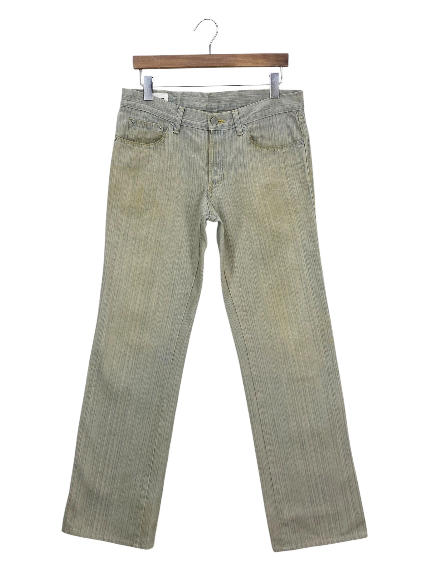 Japanese Brand × Takeo Kikuchi Takeo Kikuchi Cargo Pants Japanese Stripes Pants Size US 31 - 2 Thumbnail