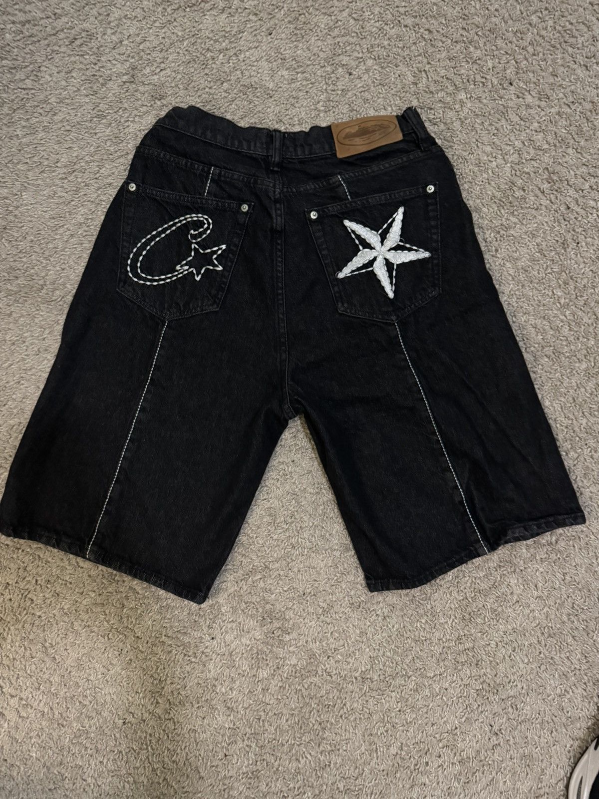 Corteiz Corteiz Black Denim Shorts | Grailed