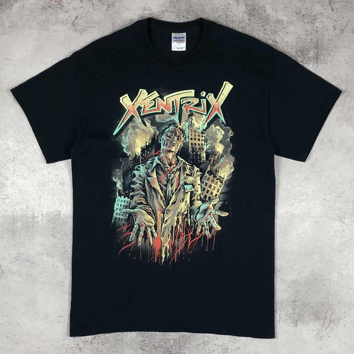 Vintage Vintage Xentrix Keep Smiling While You Die Graphic Metal Tee Size US M / EU 48-50 / 2 - 1 Thumbnail
