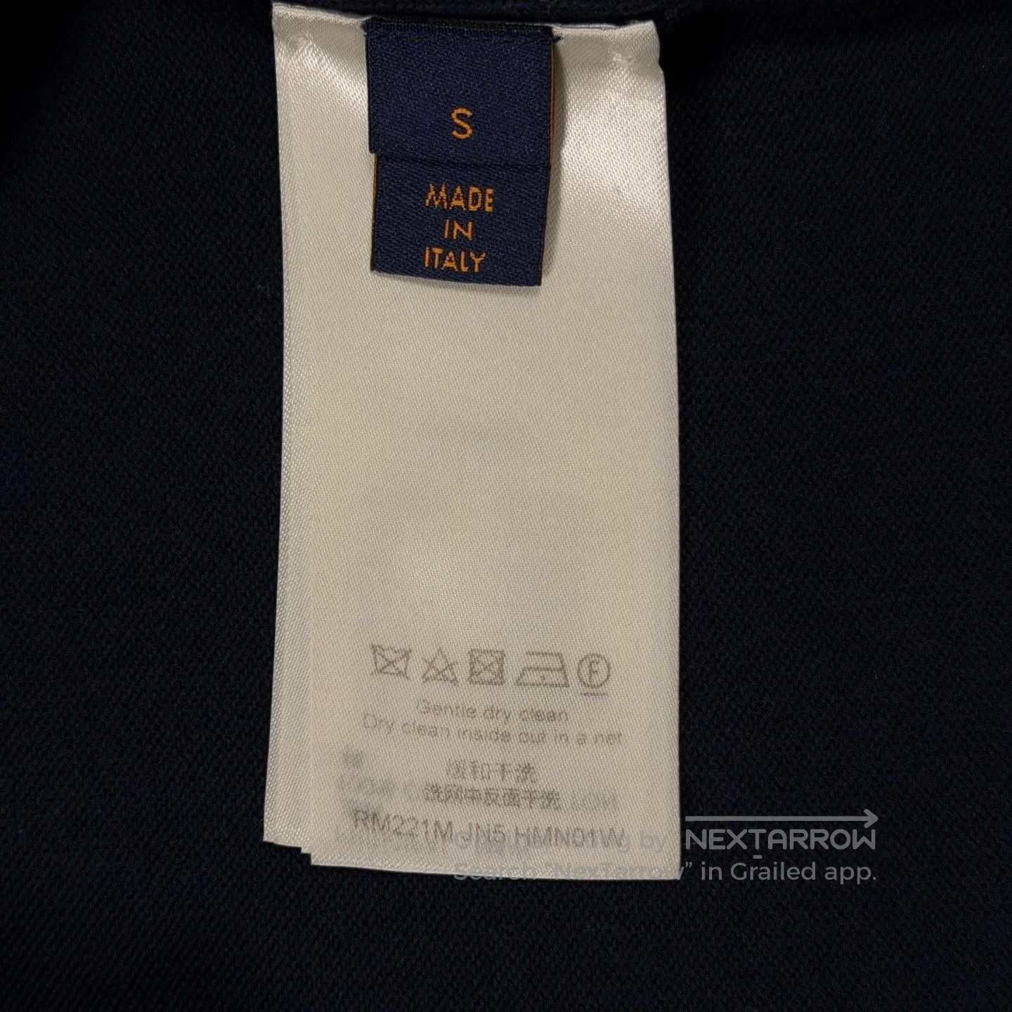 Louis Vuitton LV Nigo Heart Pattern Navy Knit Tee. Size S / US 4 / IT 40 - 7 Thumbnail