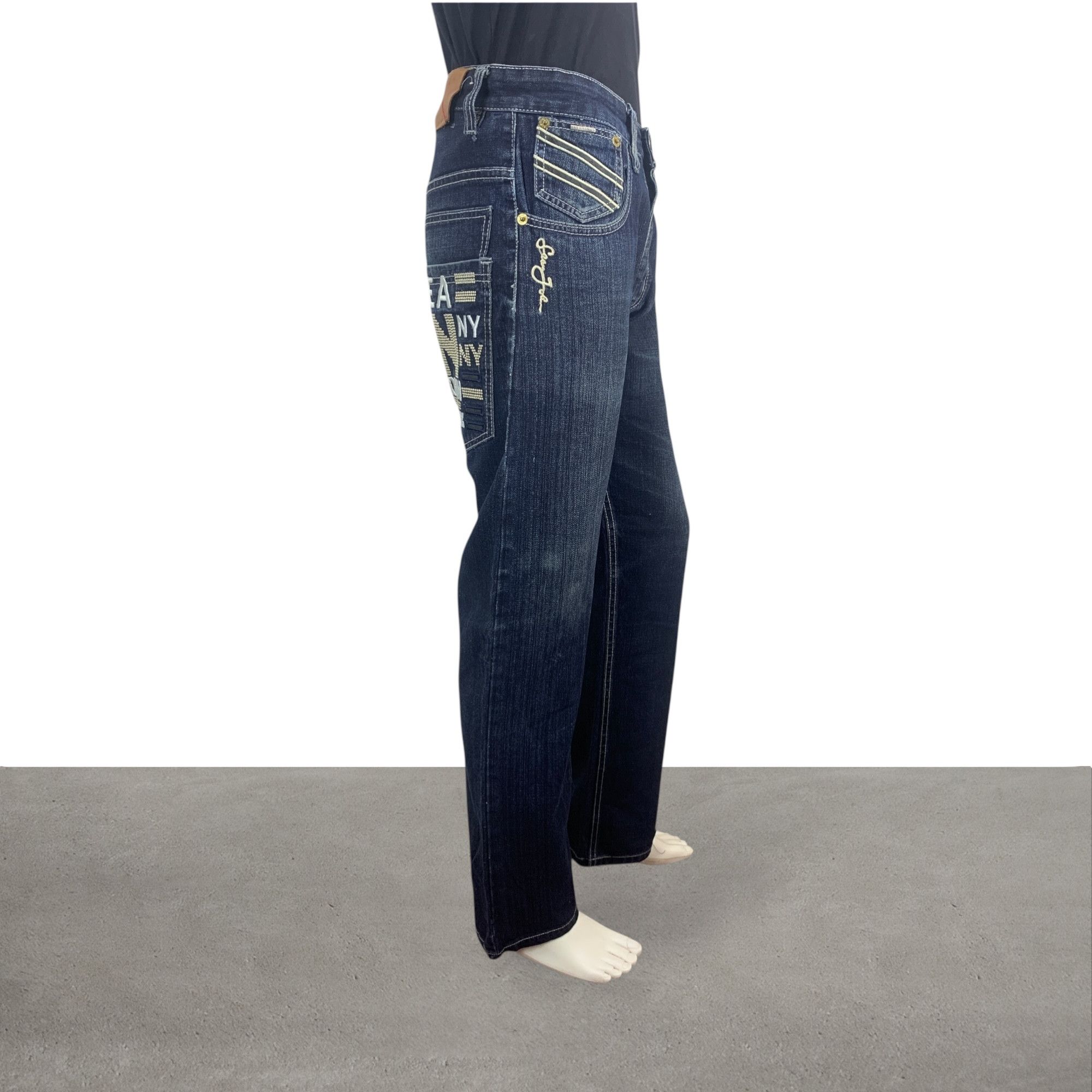Sean John Sean John Baggy Denim Jeans Embroided Logo Jeans Hip Hop Size US 32 / EU 48 - 3 Thumbnail
