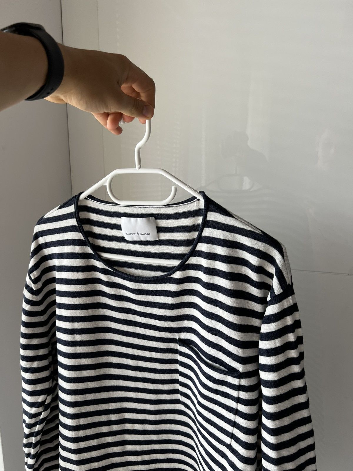 Samsoe Samsoe ‼️Archival Samsoe Samsoe Stripes Y2k Opium Long Sleeve Tee‼️ Size US XL / EU 56 / 4 - 1 Thumbnail