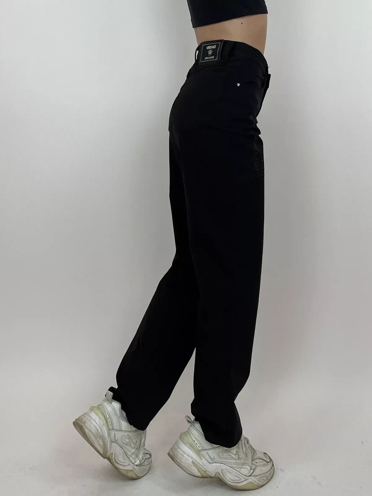 Versace Jeans Couture Vintage 1990s Versace Jeans Couture Womens Pants Logo Size 28" / US 6 / IT 42 - 2 Thumbnail