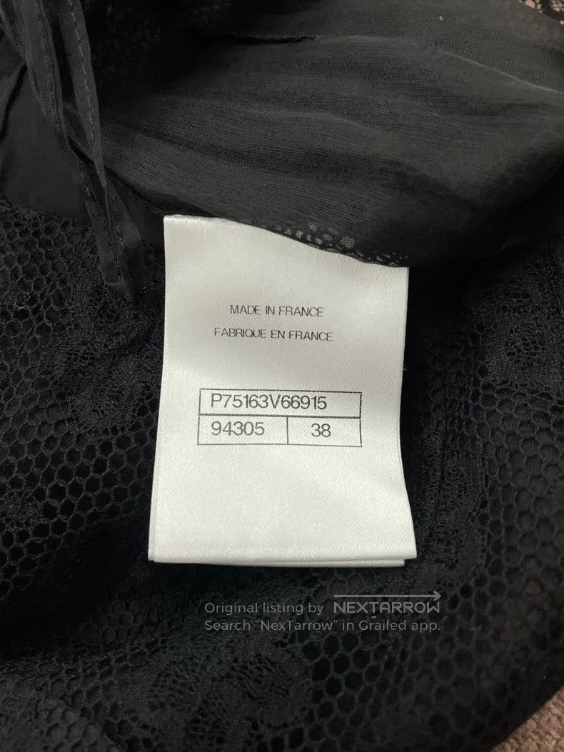 Chanel Chanel Black floral lace skirt Size 25" / US 0 / IT 36 - 5 Thumbnail
